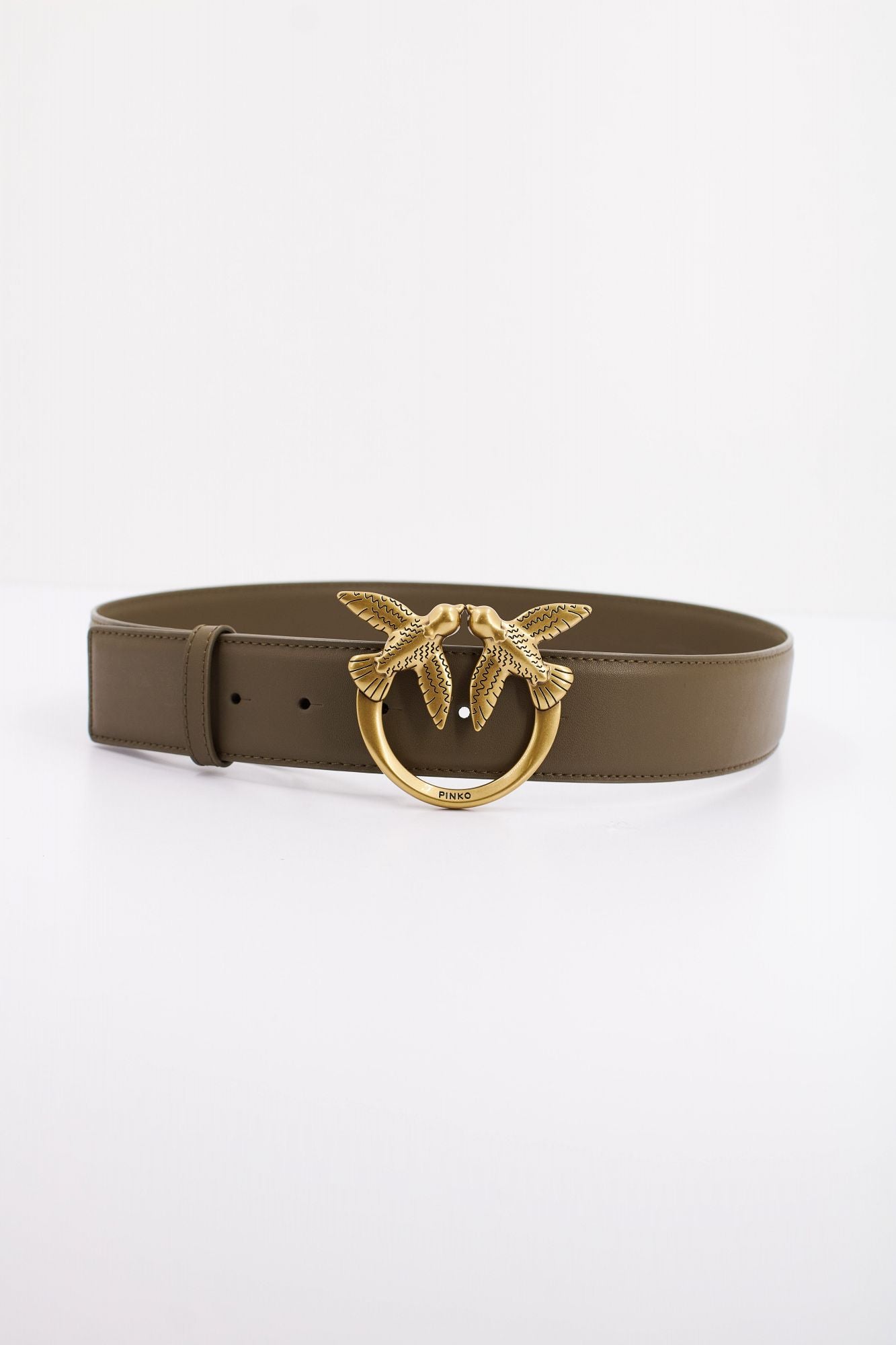 PINKO LOVE BERRY H4 BELT VITE en color VERDE (1)