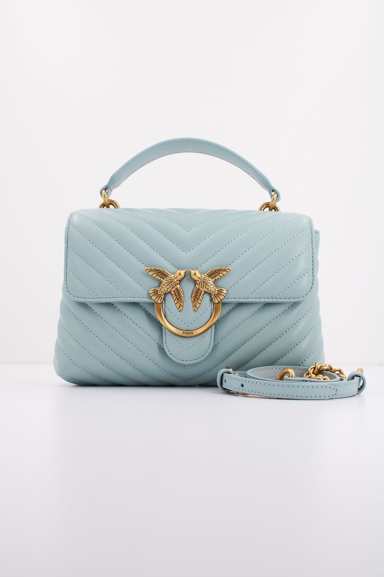 PINKO  LOVE LADY PUFF MINI CL en color VERDE (1)
