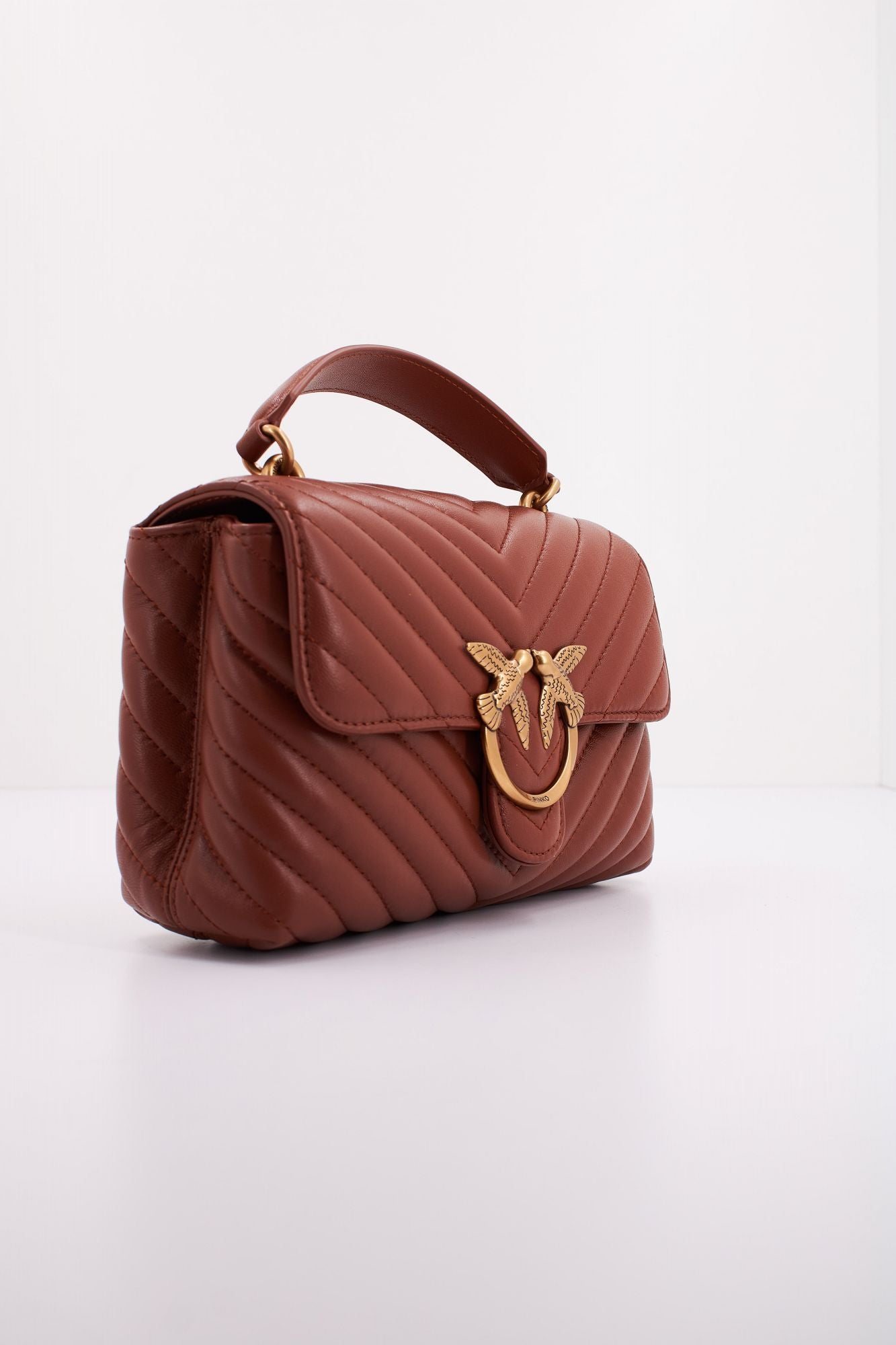 PINKO  LOVE LADY PUFF MINI CL en color MARRON (2)