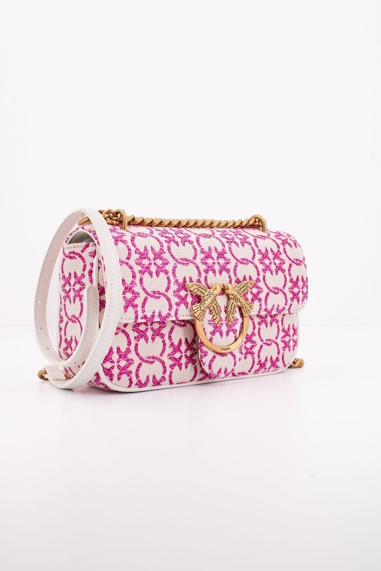 PINKO  LOVE ONE MINI DC SINGLE en color BLANCO (2)