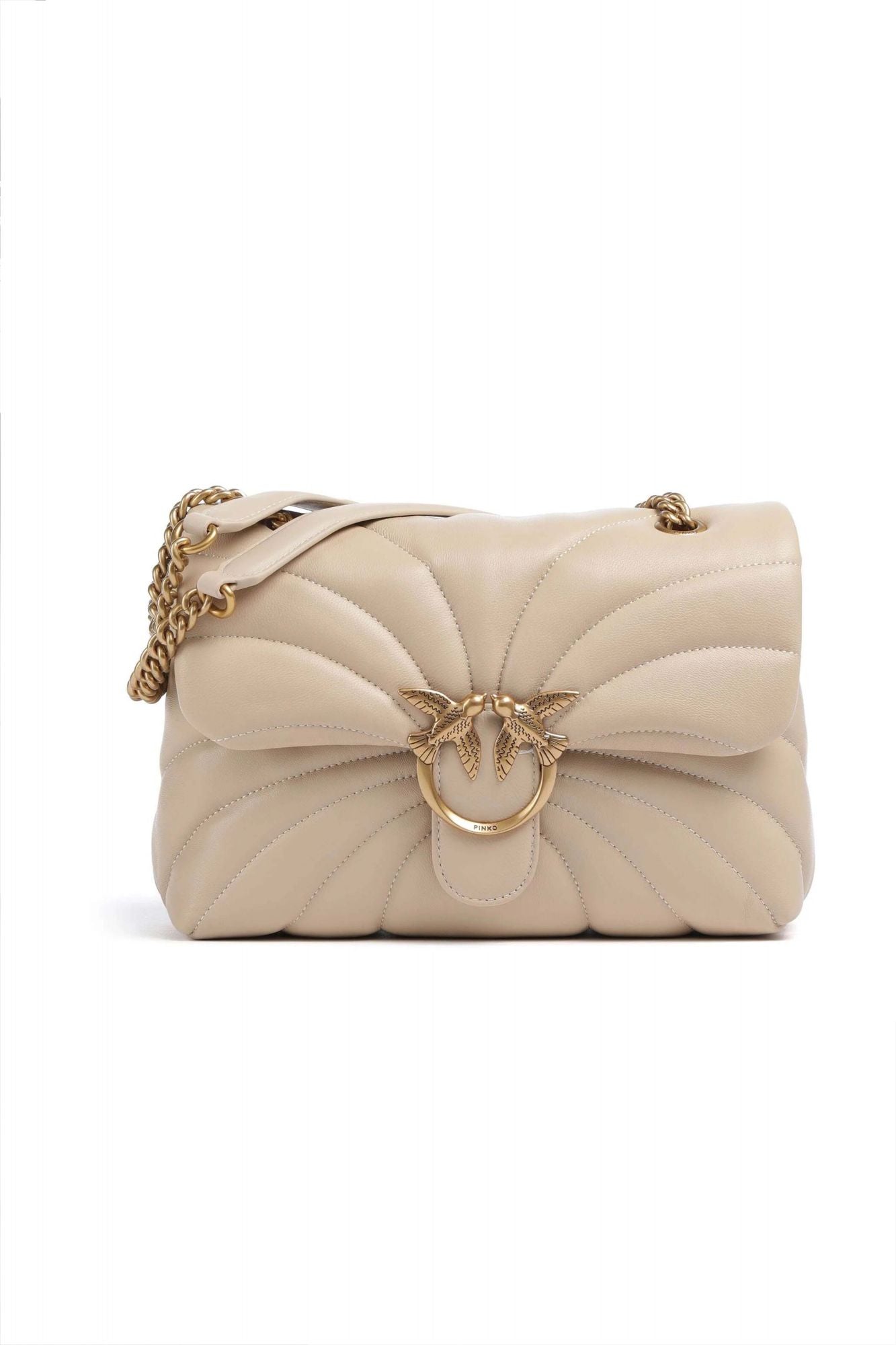PINKO A1EX LOVE MINI PUFF CL en color BEIS (1)