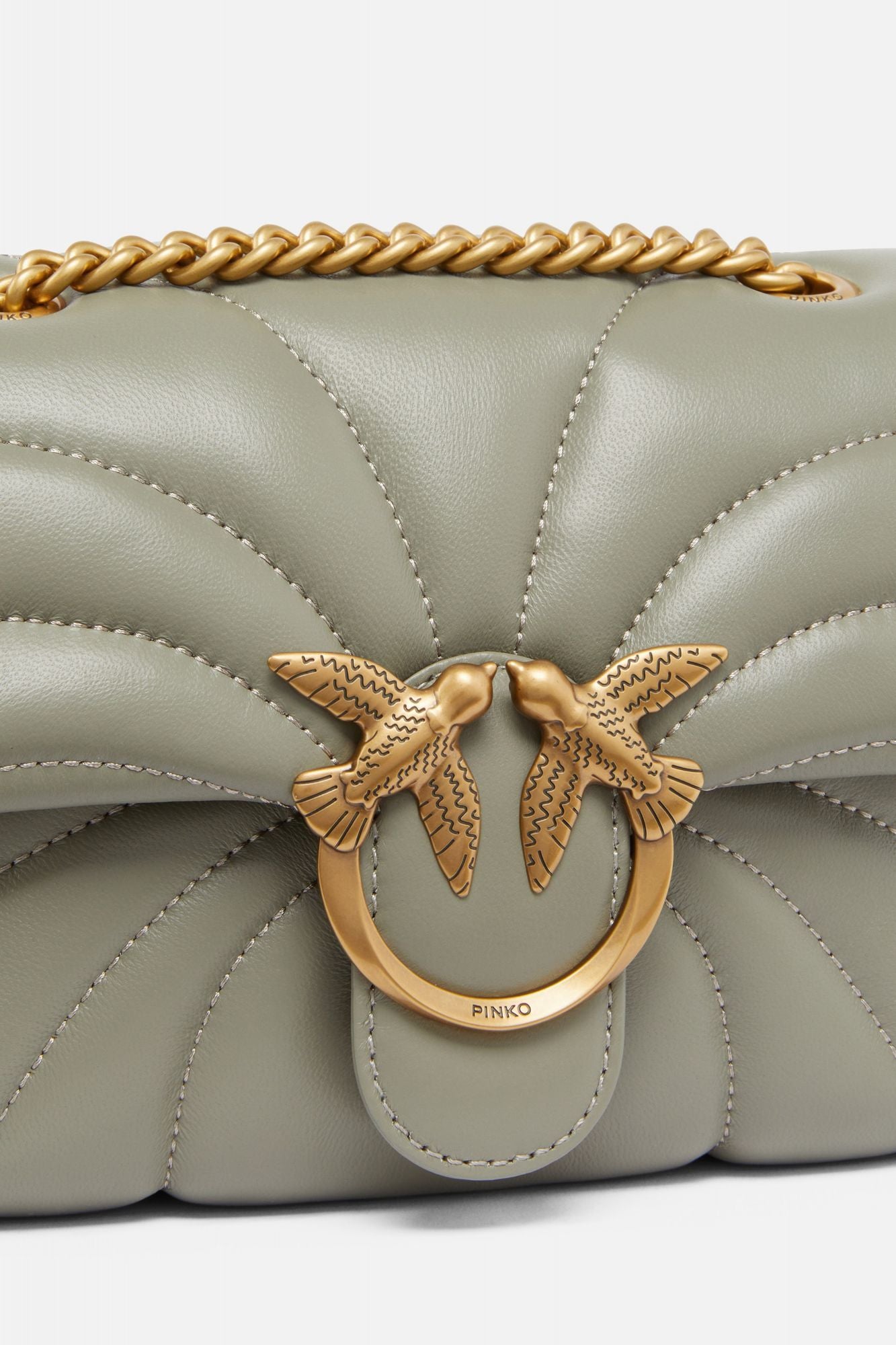 PINKO LOVE MINI PUFF CL en color VERDE (3)