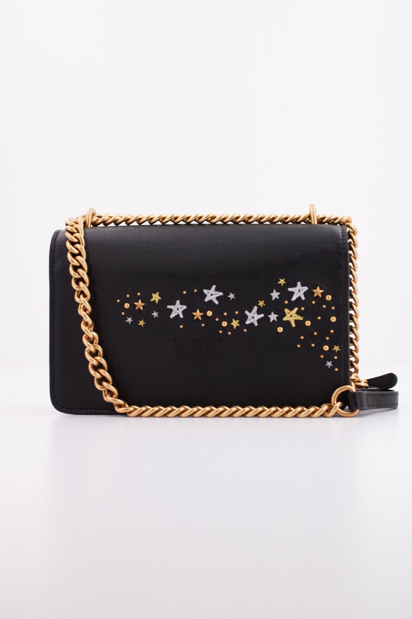 PINKO LOVE ONE MINI DC VIT. M en color NEGRO (3)