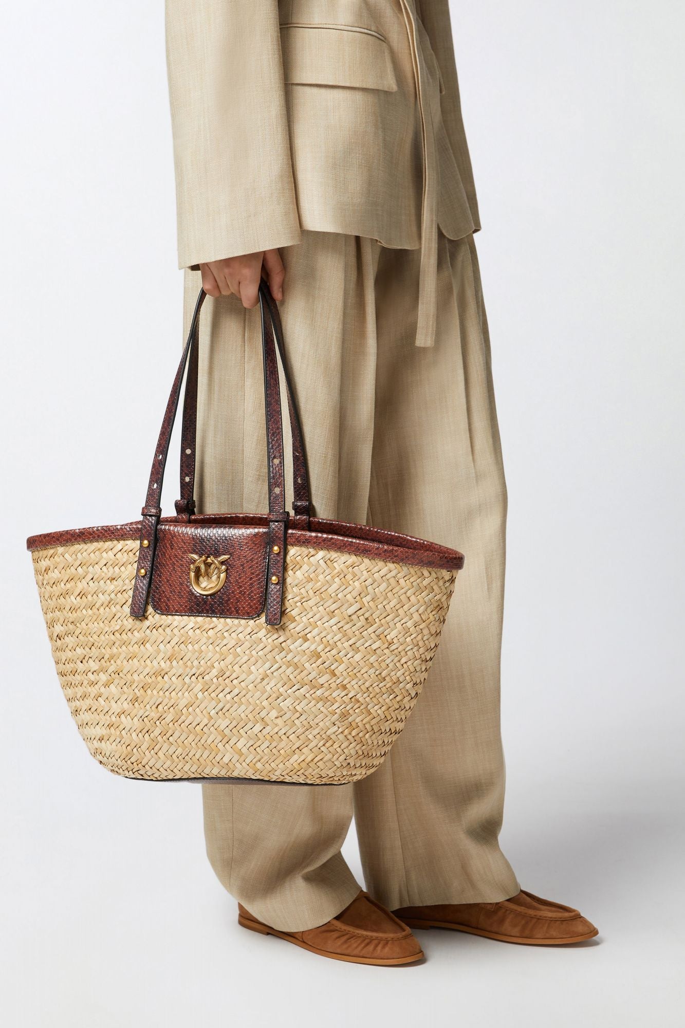 PINKO  LOVE SUMMER BASKET  en color ANIMAL PRINT (4)
