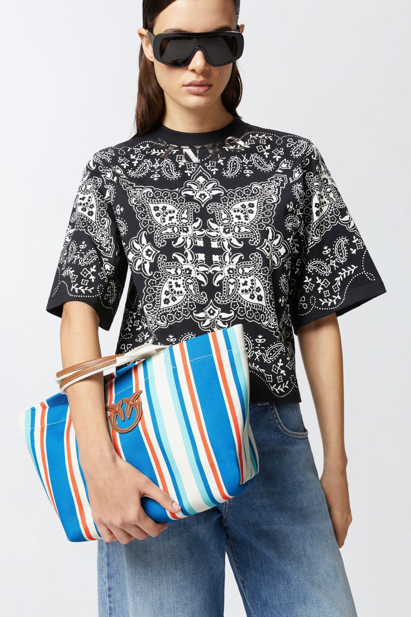 PINKO SHOPPER MEDIANO en color AZUL (4)