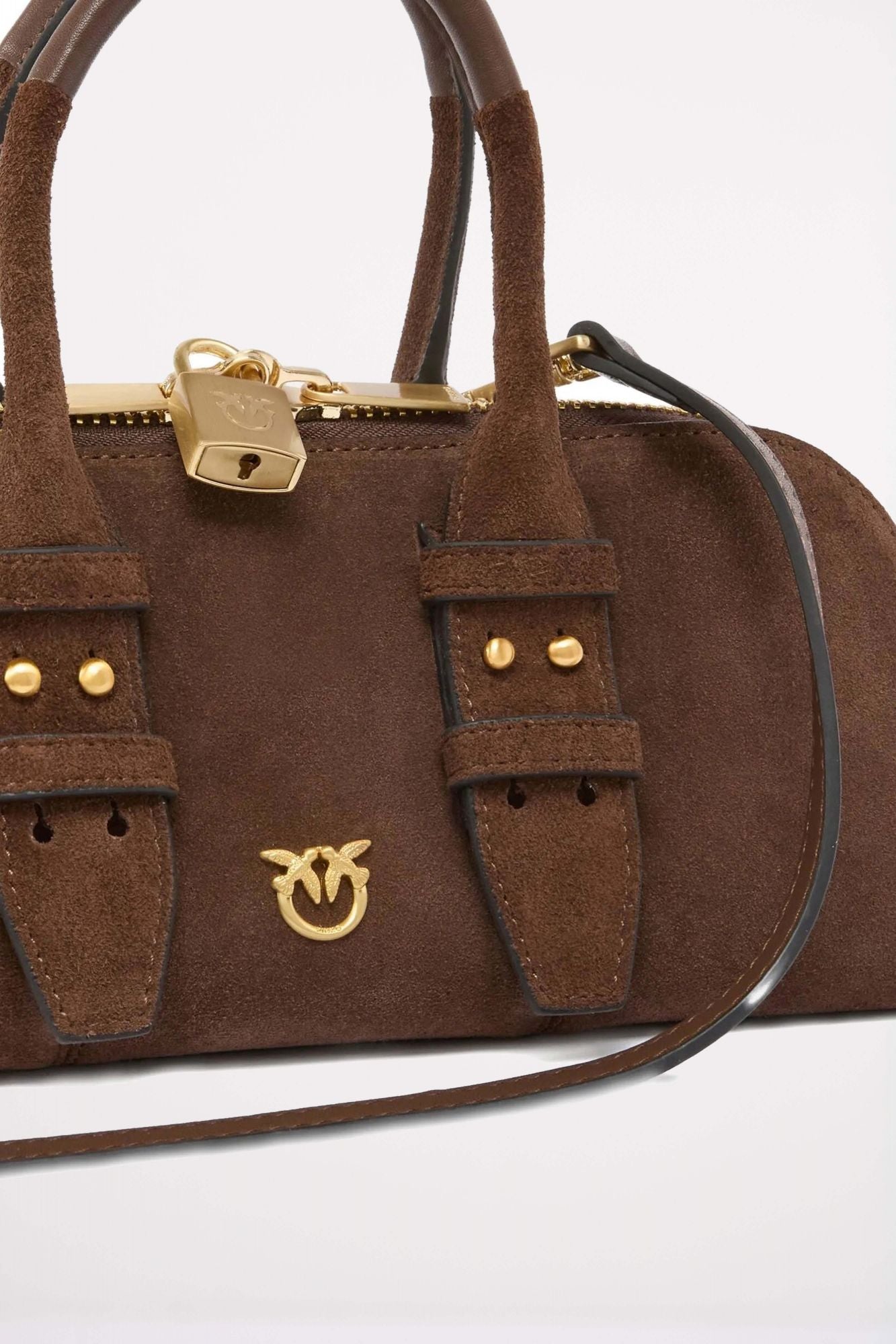 PINKO BOWLING BAG BAGUETTE SU en color MARRON (3)
