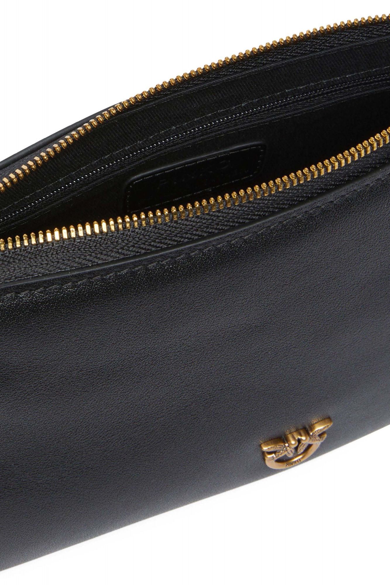 PINKO HALF MOON BAGUETTE MIN en color NEGRO (4)