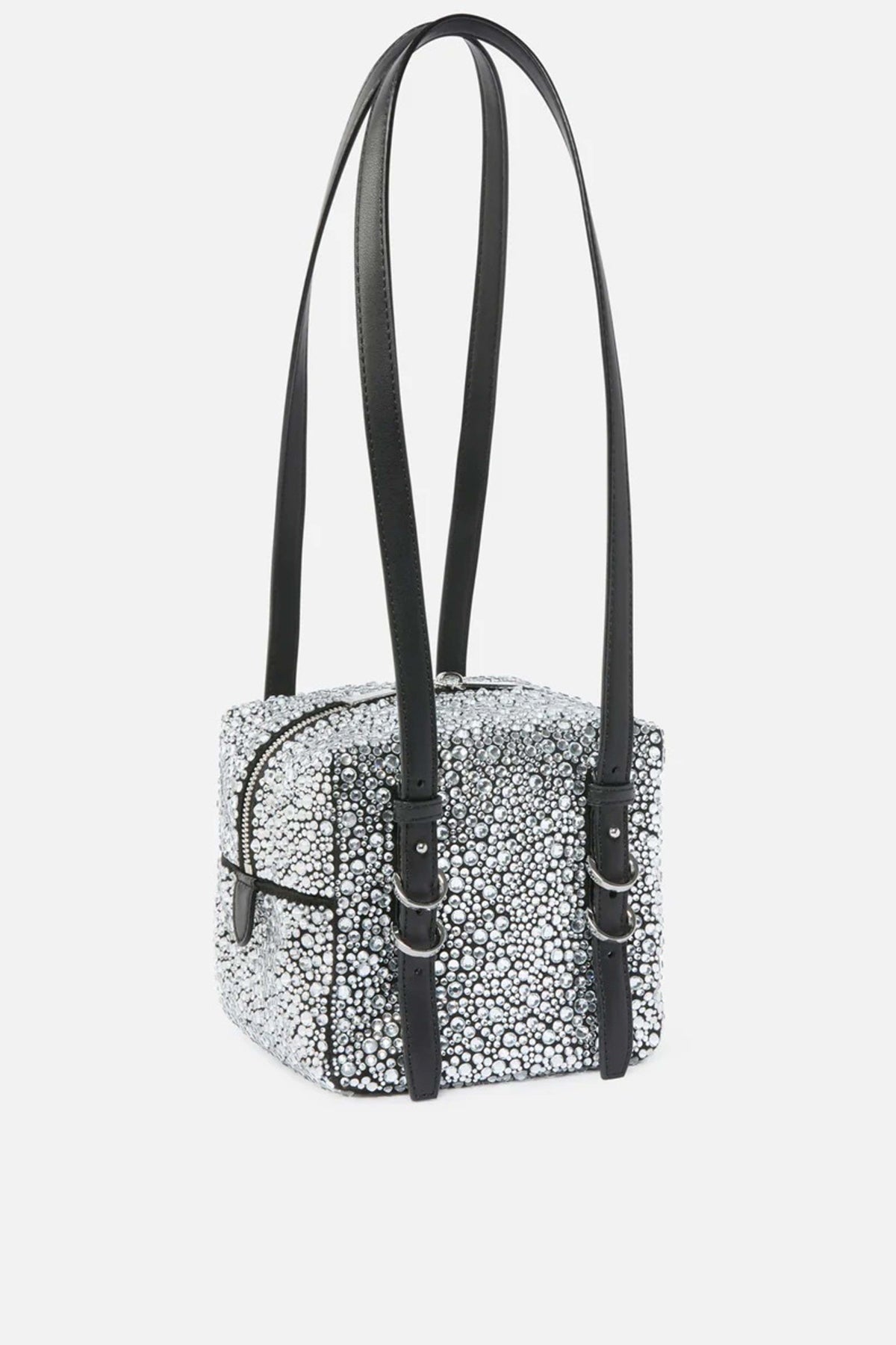 PINKO CUBIC BAG FULL en color PLATA (2)