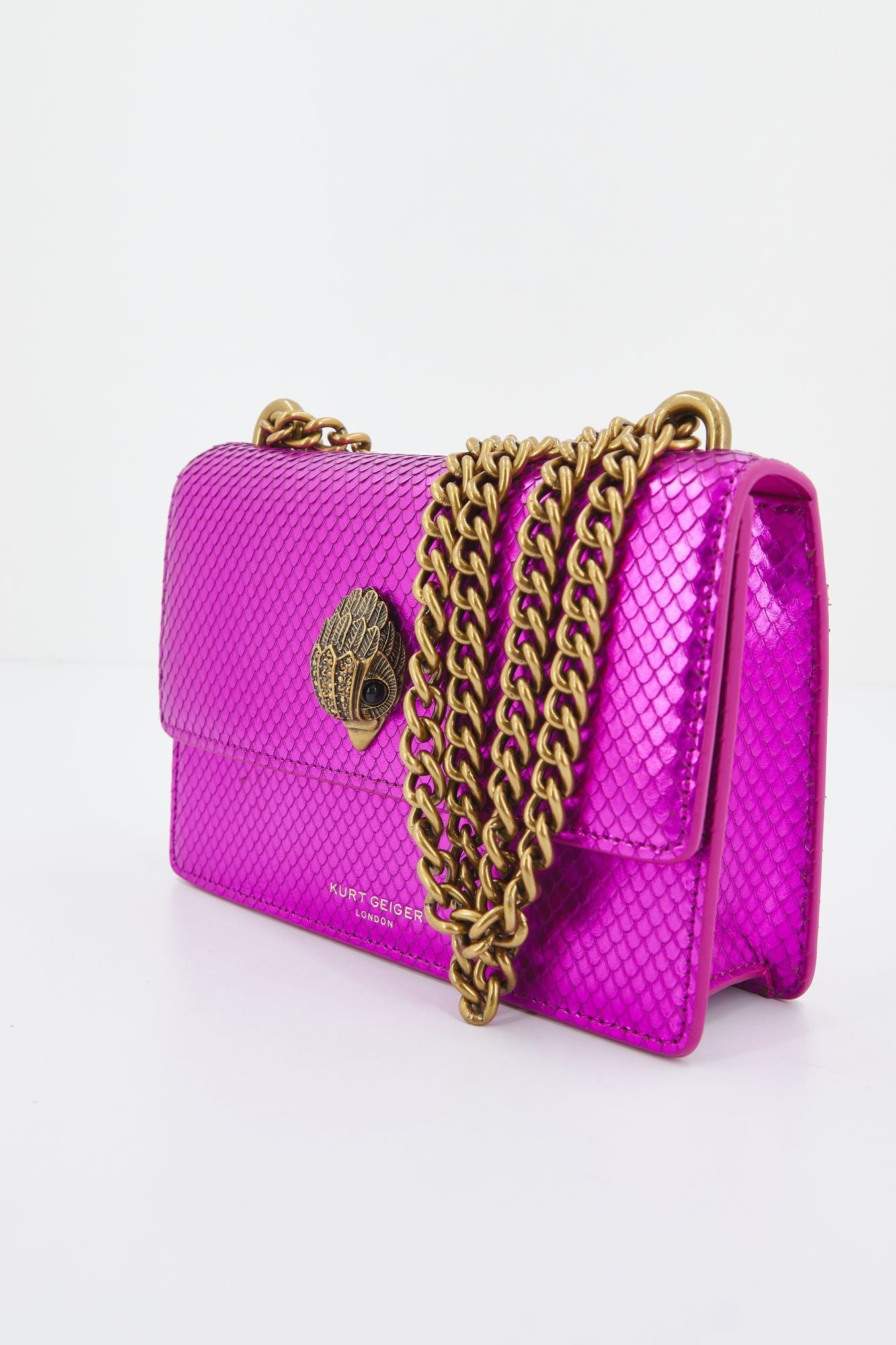 KURT GEIGER LONDON  SHOREDITCH SM CROSS BODY en color ROSA (2)