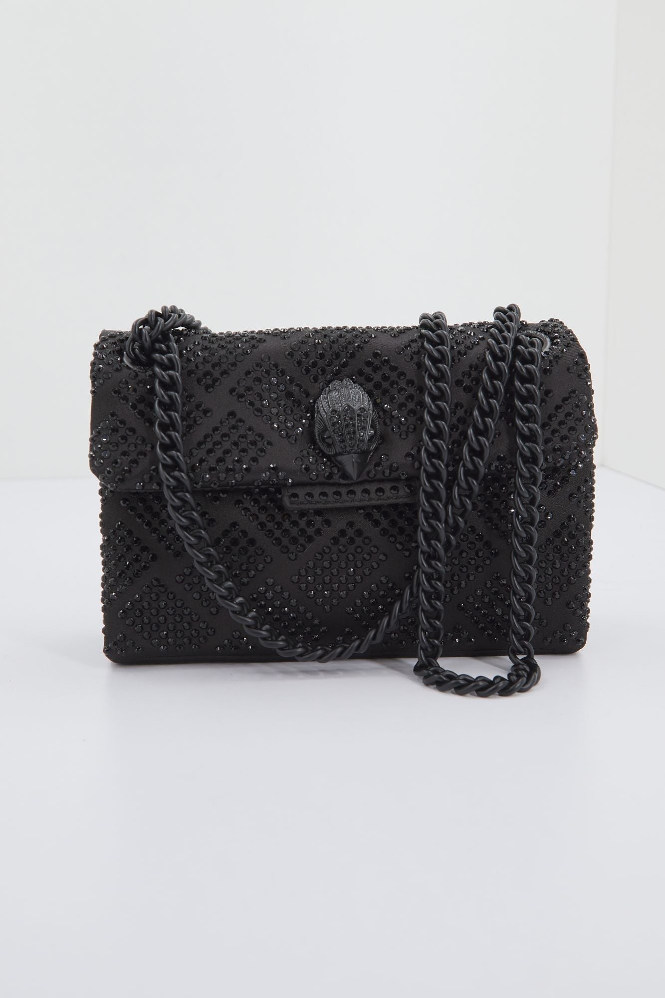 KURT GEIGER LONDON  FABRIC MINI KENSINGTON en color NEGRO (1)