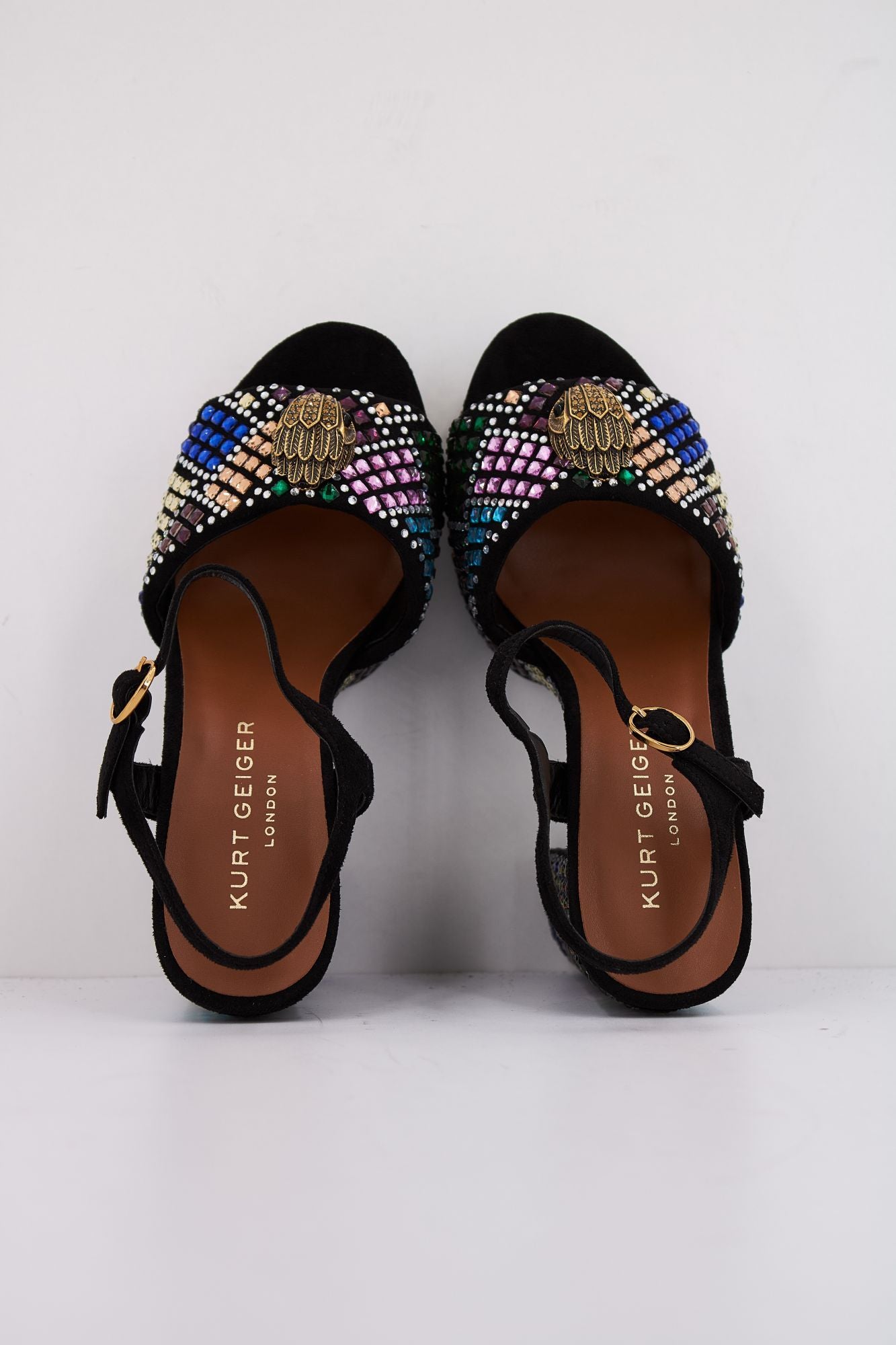 KURT GEIGER LONDON  KENSINGTON PLATFORM SDL en color NEGRO (3)