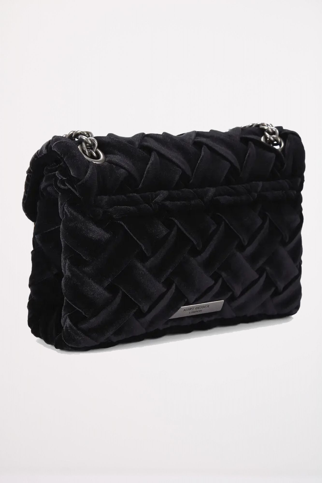 KURT GEIGER LONDON VELVET MINI  en color NEGRO (3)