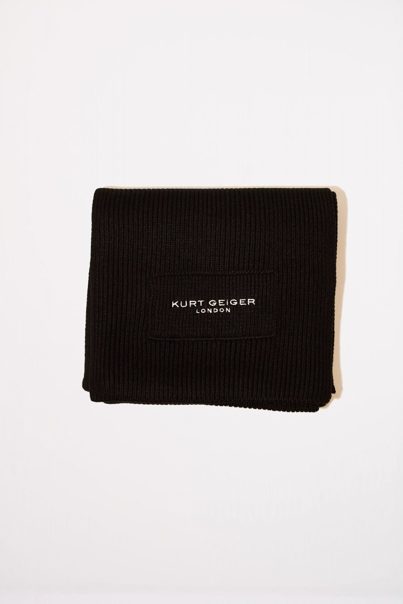 KURT GEIGER LONDON KGL KNITTED SCARF en color NEGRO (3)