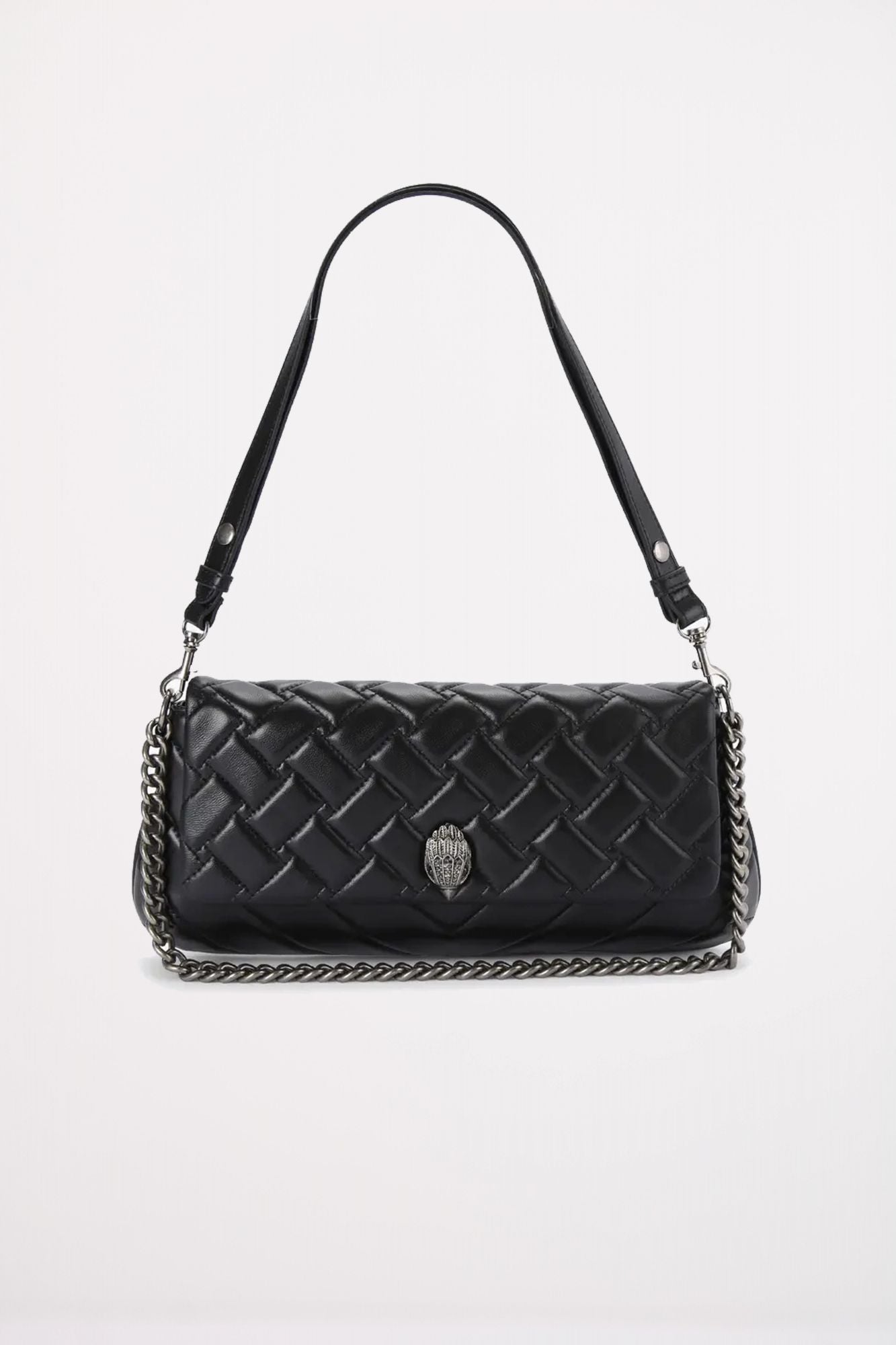 KURT GEIGER LONDON  LEATHER LONG KENSTON en color NEGRO (1)