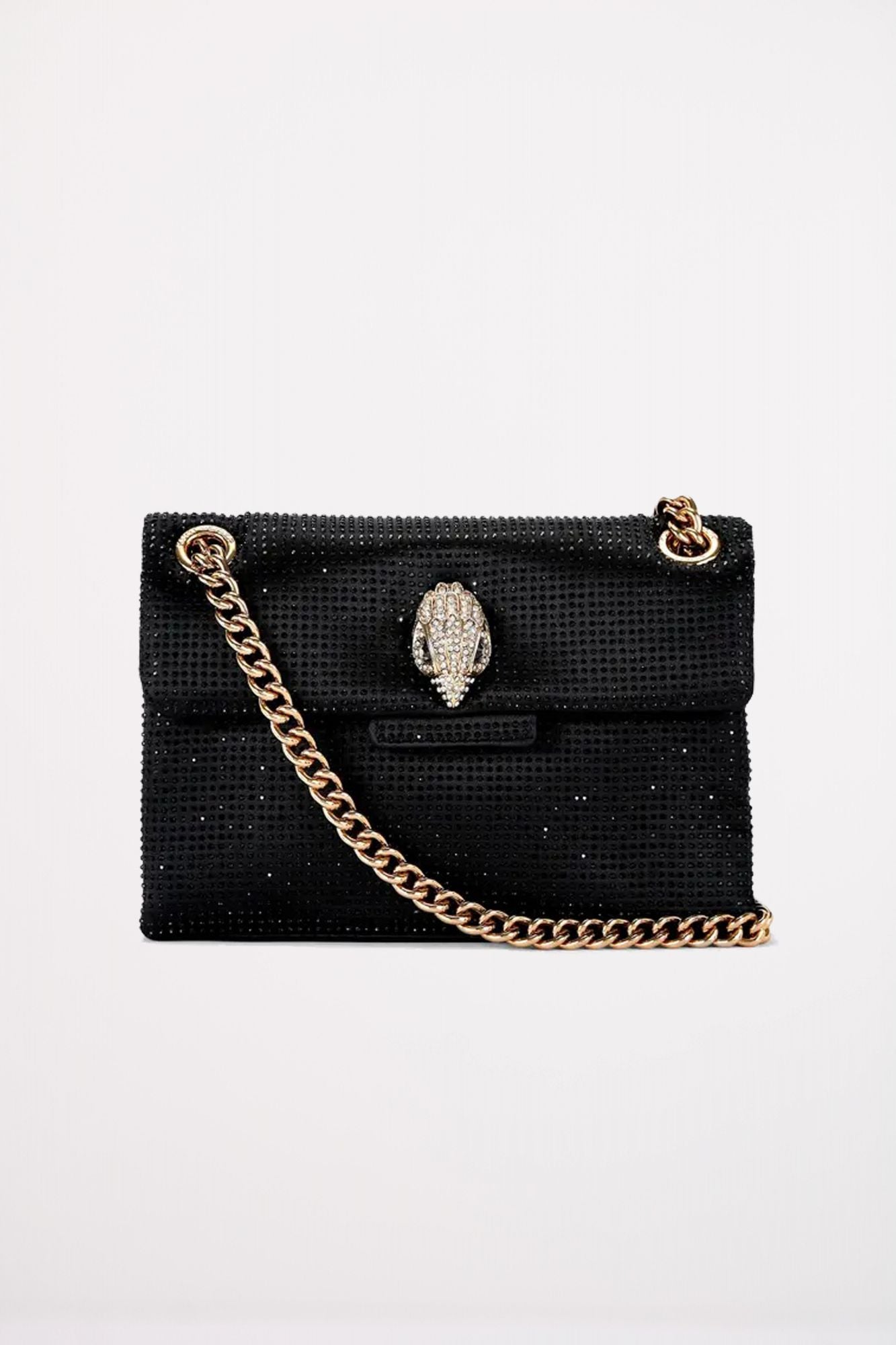 KURT GEIGER LONDON FABRIC MINI KENSINGTON en color NEGRO (1)