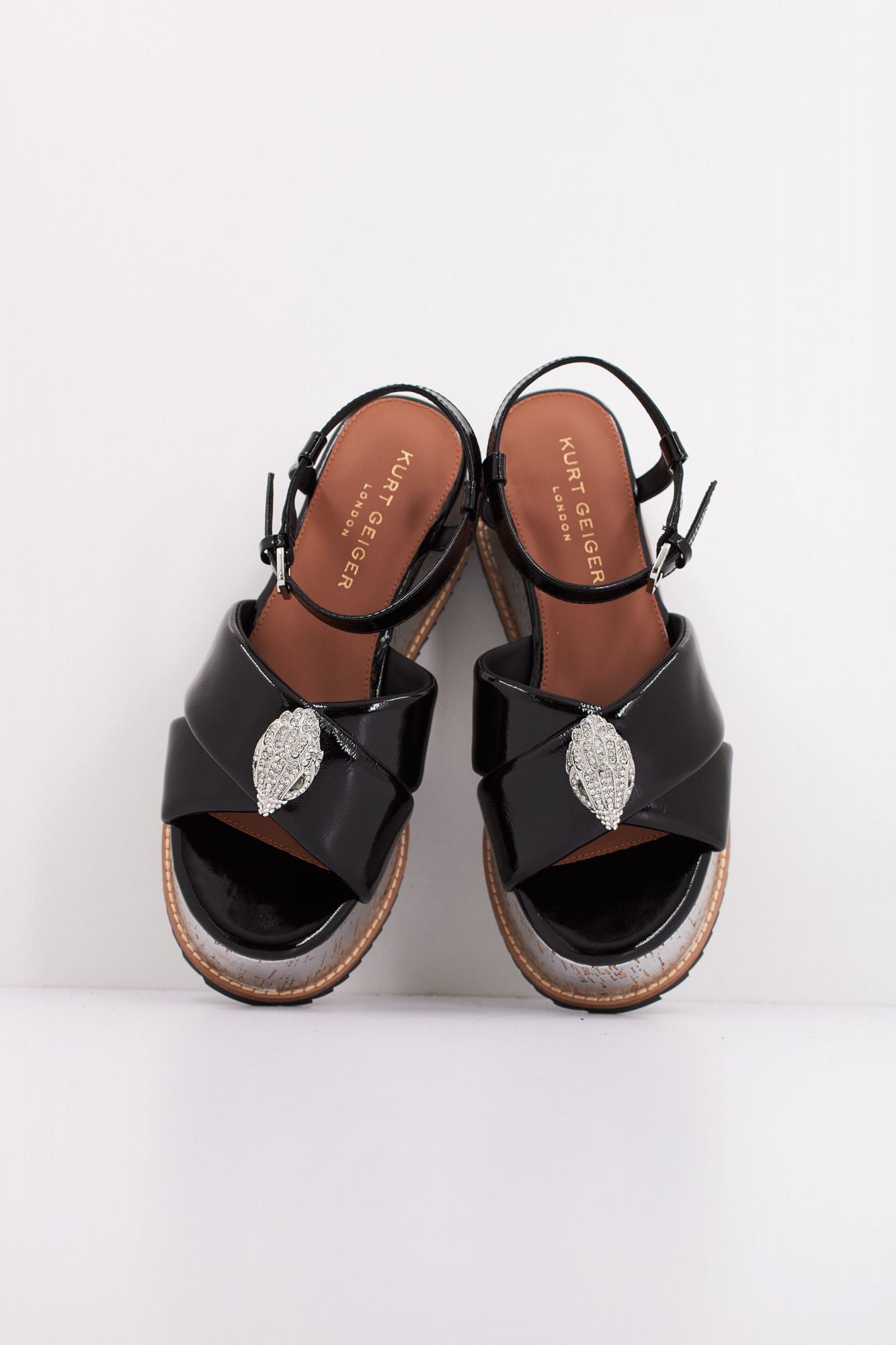 KURT GEIGER LONDON  ORSON CROSS SLATFORM en color NEGRO (3)