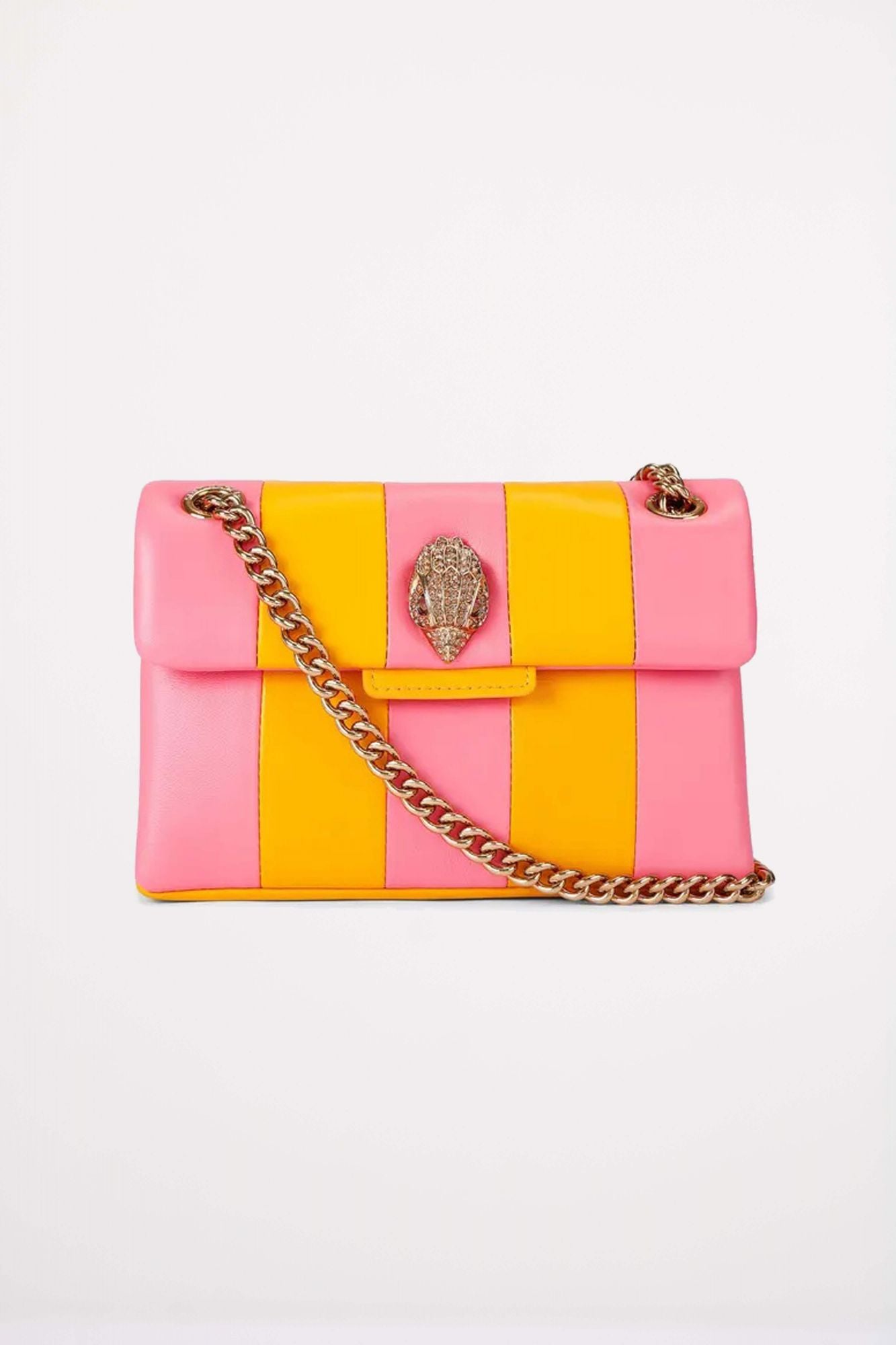KURT GEIGER LONDON LEATHER MINI KENSINGTON en color ROSA (1)