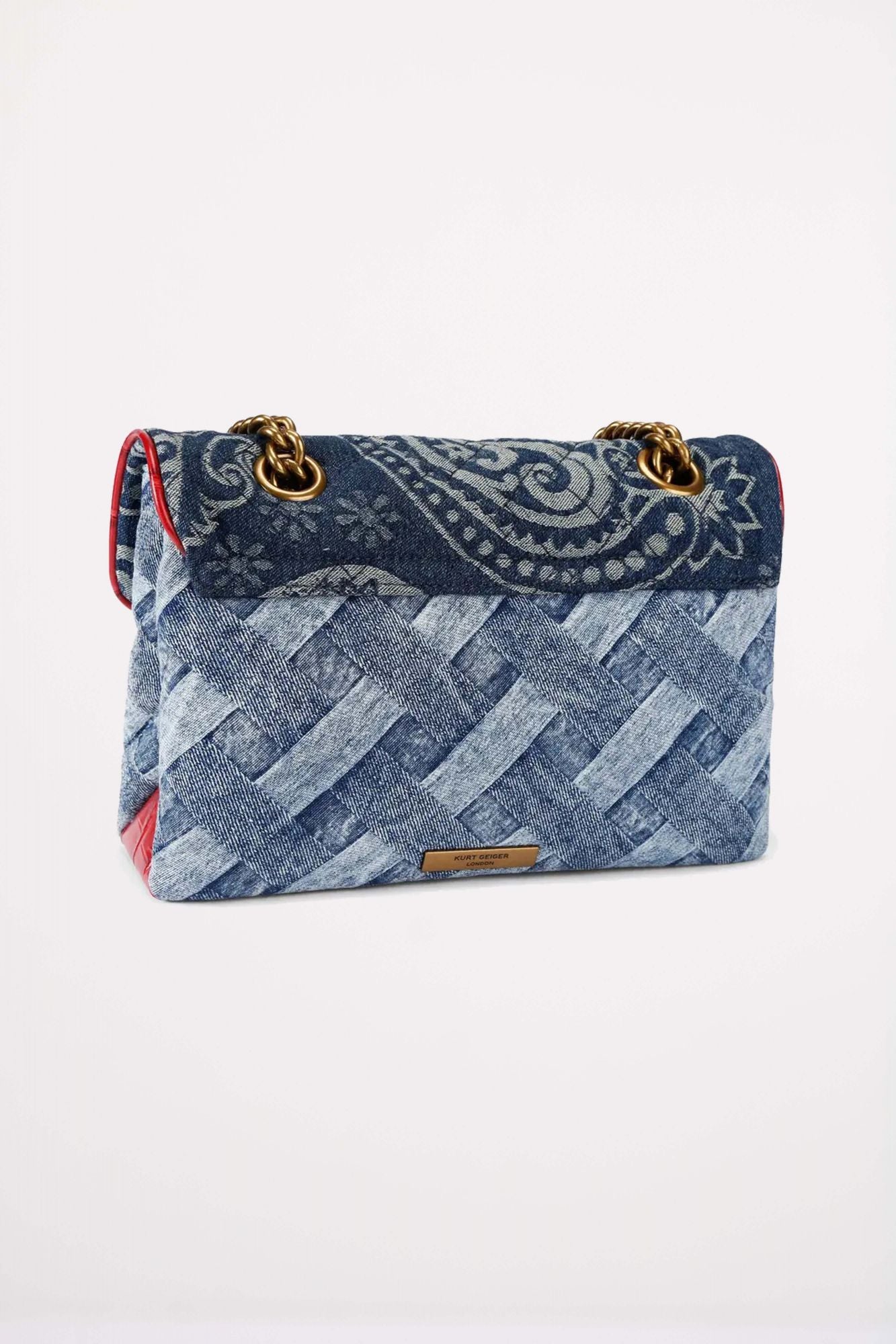 KURT GEIGER LONDON  KENSINGTON BAG  en color AZUL (3)
