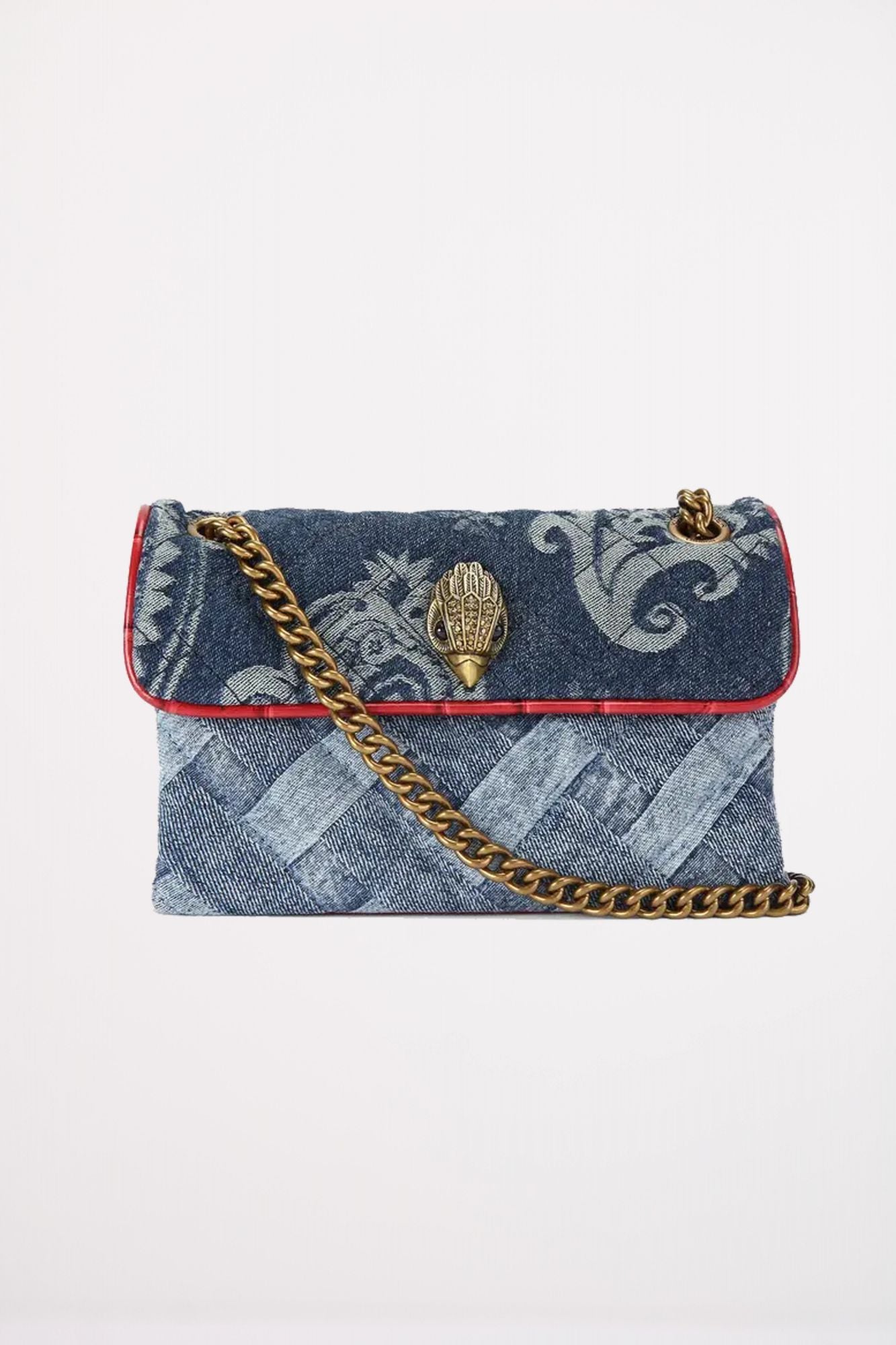 KURT GEIGER LONDON MINI KENSINGTON SOFT BAG en color AZUL (1)
