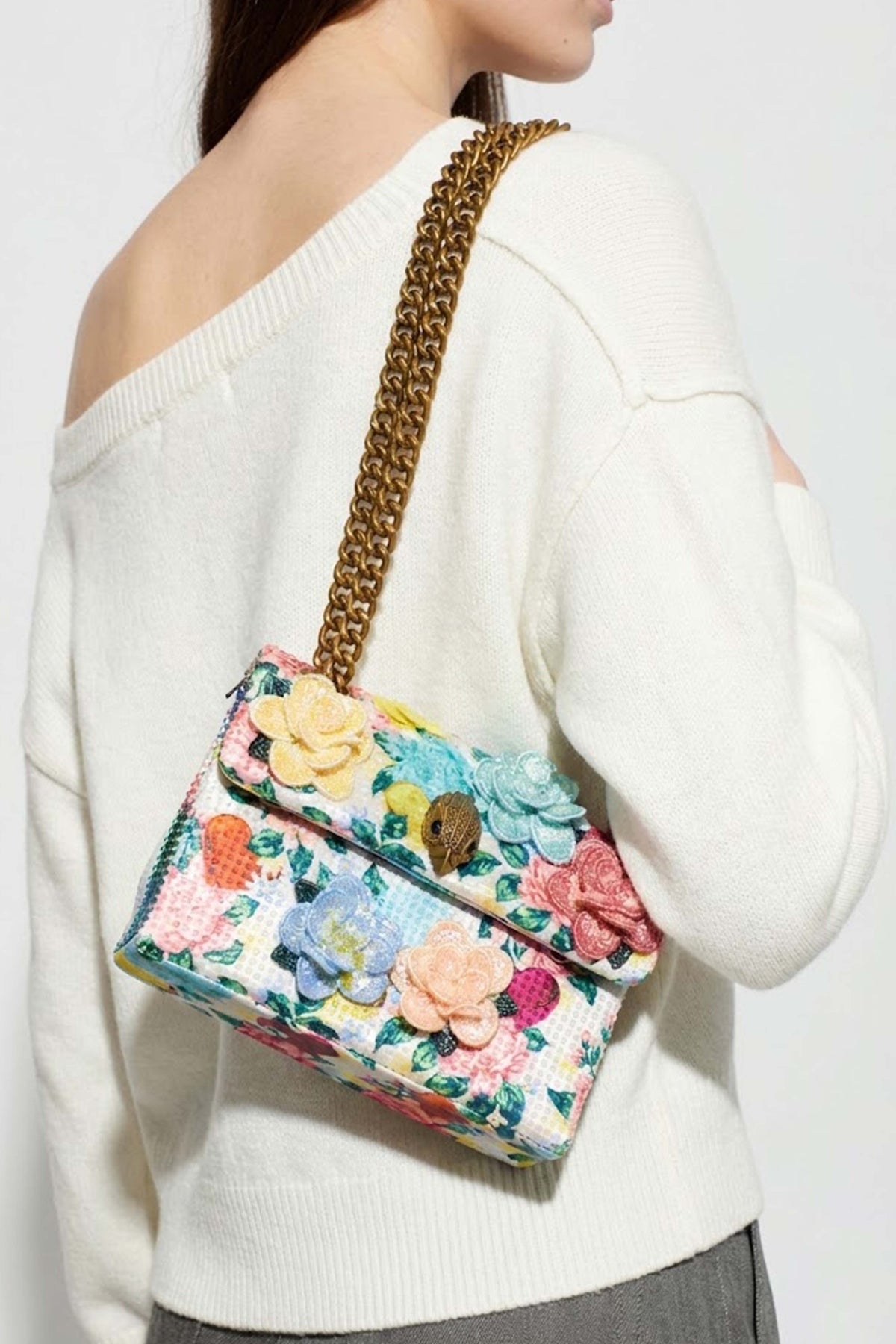 KURT GEIGER LONDON  MINI   KENSINGTON FLOWER  en color FLORAL (1)