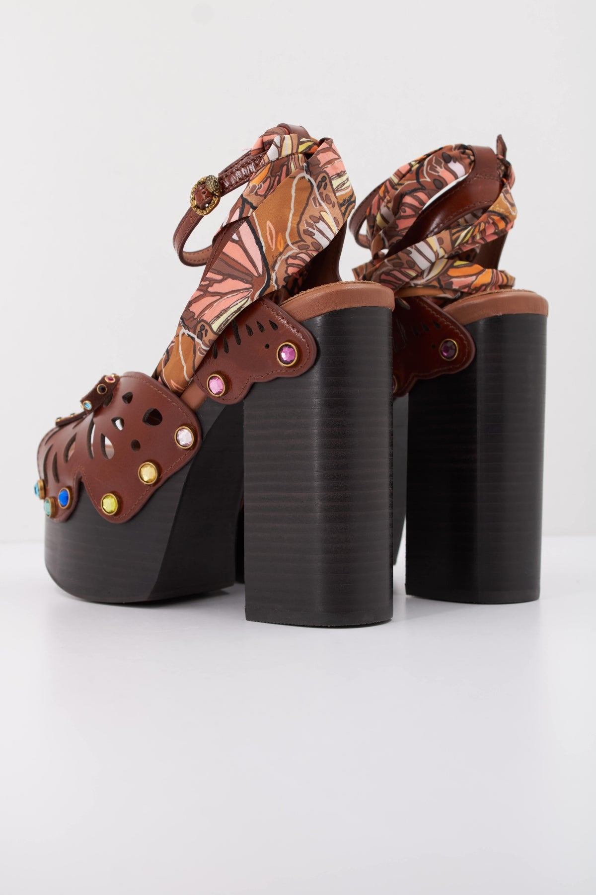 KURT GEIGER LONDON BUTTERFLY PLATFORM SDL en color MARRON (4)