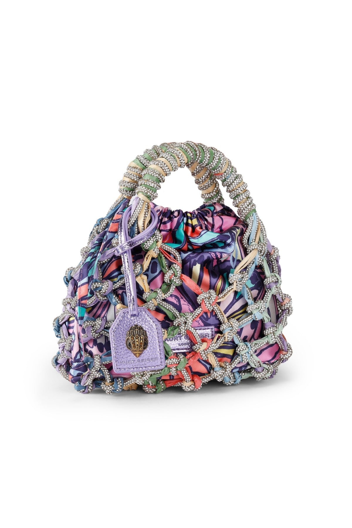 KURT GEIGER LONDON SM MACRAME CRYSTAL BAG en color MULTICOLOR (2)