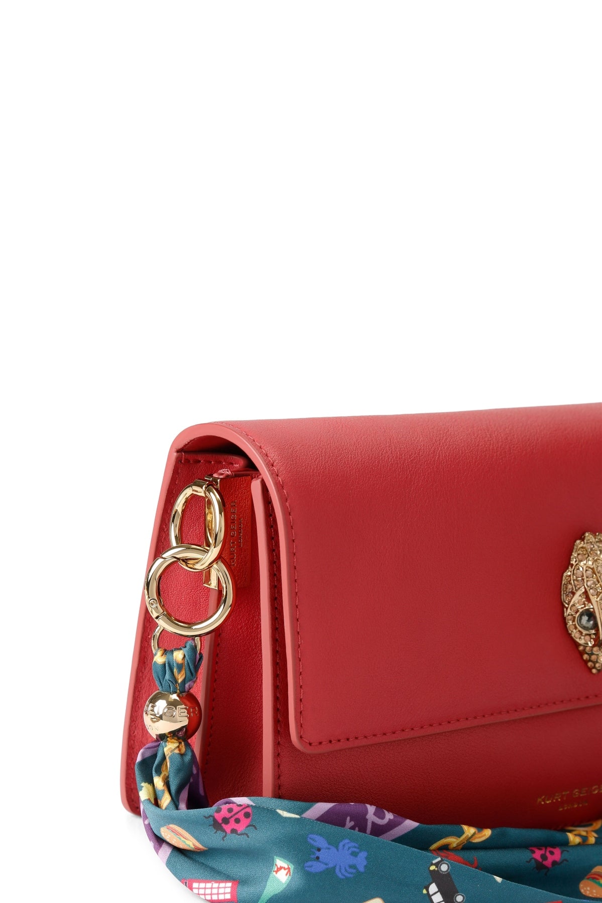 KURT GEIGER LONDON 5578859109K SLOANE SOFT SHOULDER en color ROJO (3)