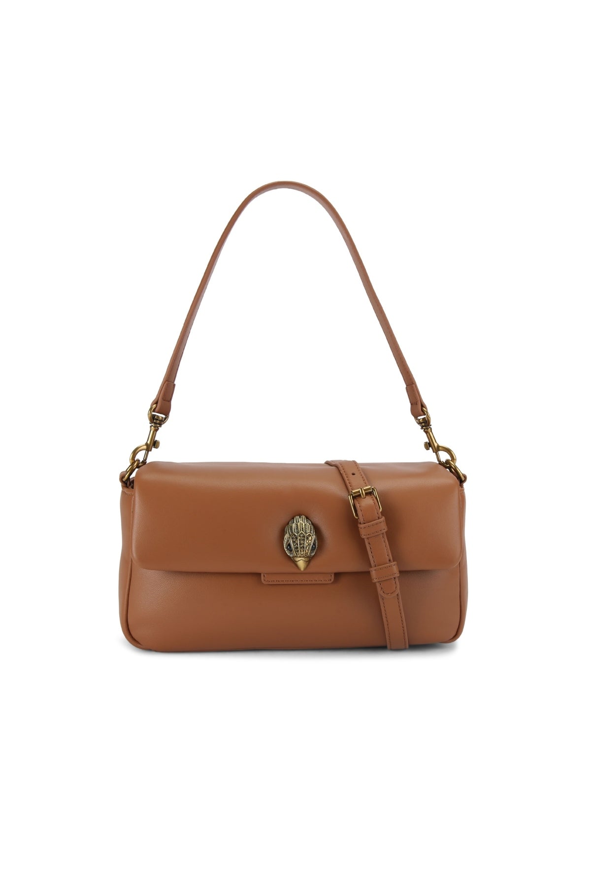 KURT GEIGER LONDON LEATHER OXFORD BAG en color MARRON (2)