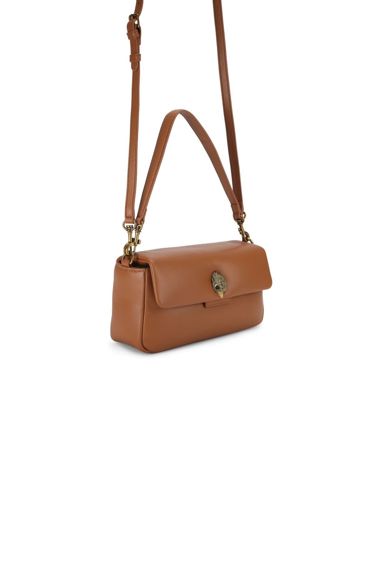 KURT GEIGER LONDON LEATHER OXFORD BAG en color MARRON (4)