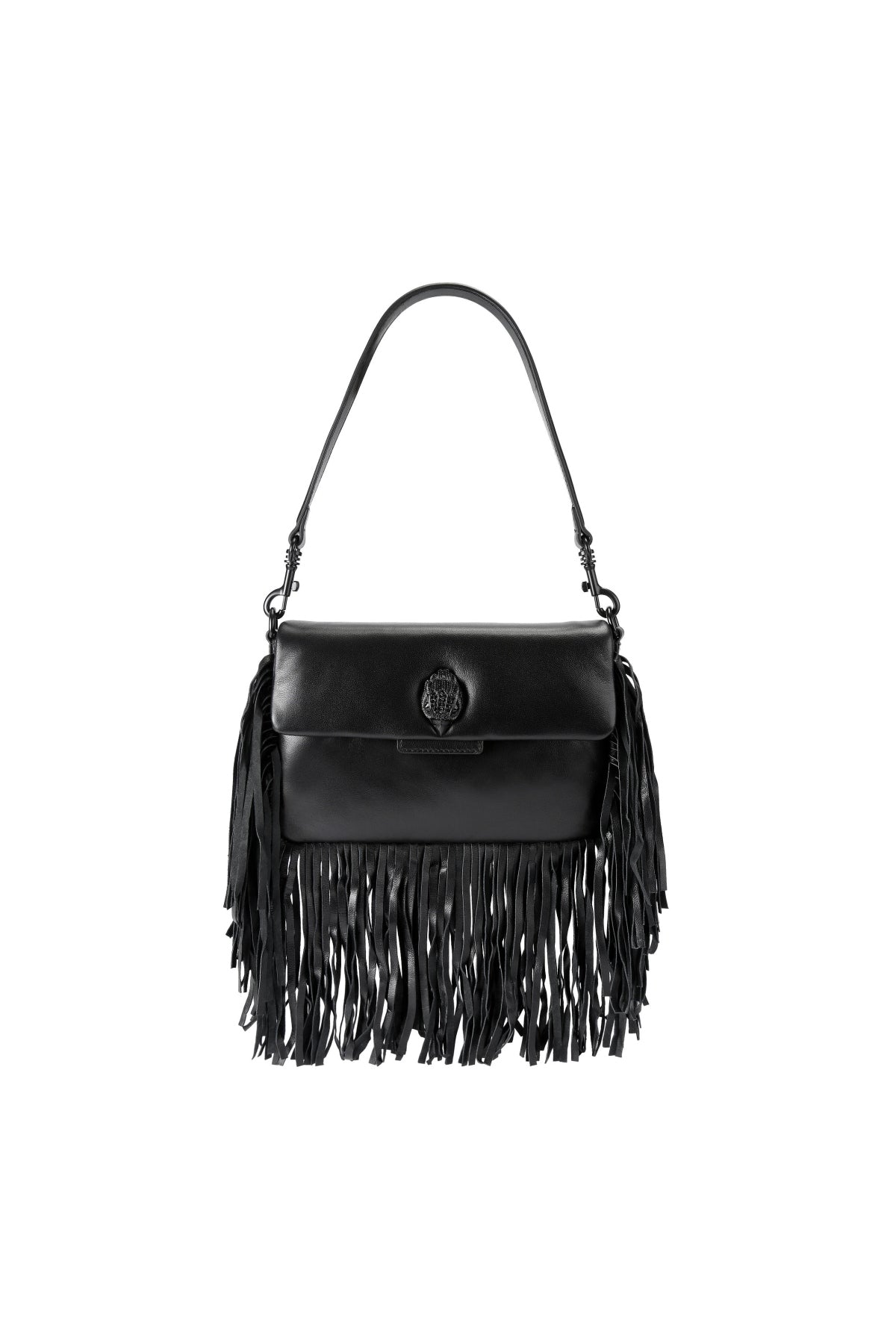 KURT GEIGER LONDON SM OXFORD FRINGE SHOULD en color NEGRO (3)