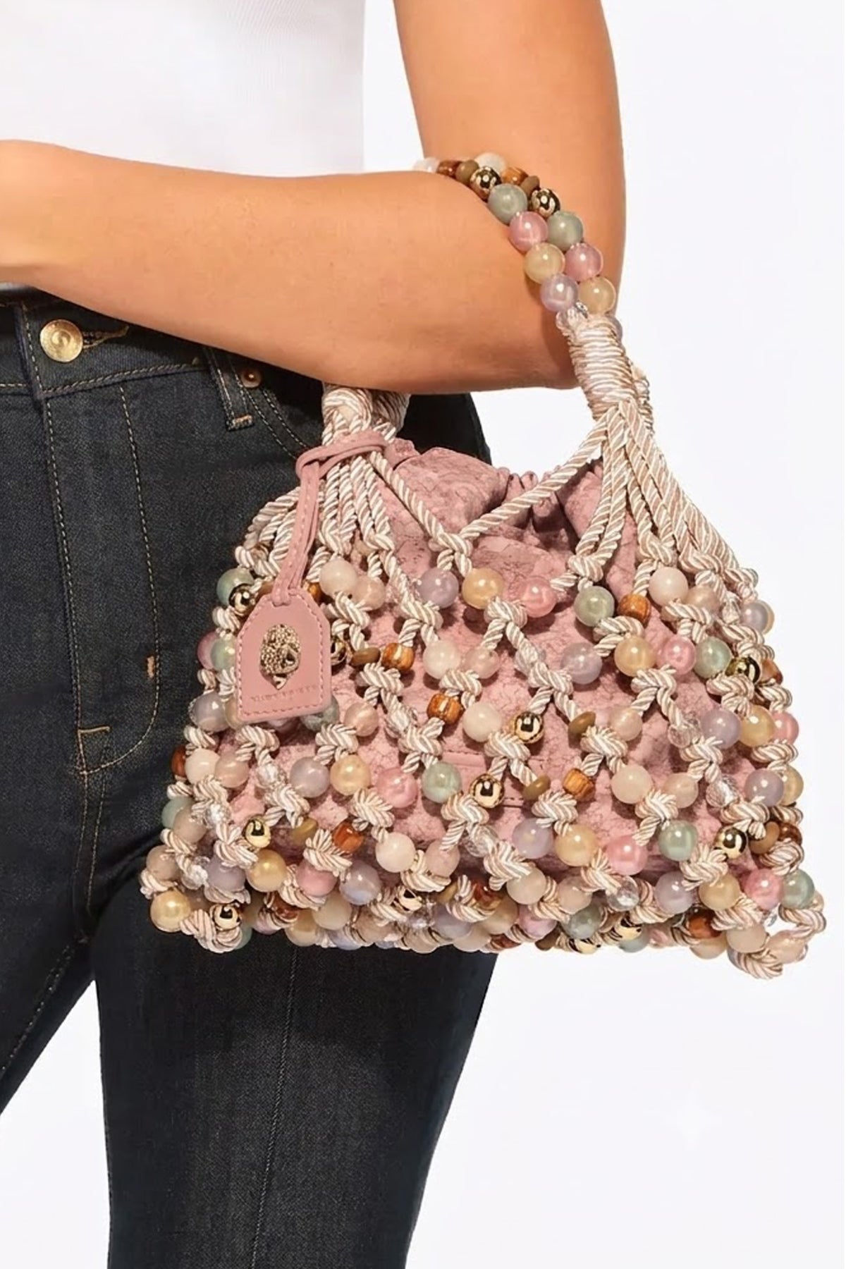 KURT GEIGER LONDON 5846445609K MACRAME ROPE BAG en color BEIS (1)