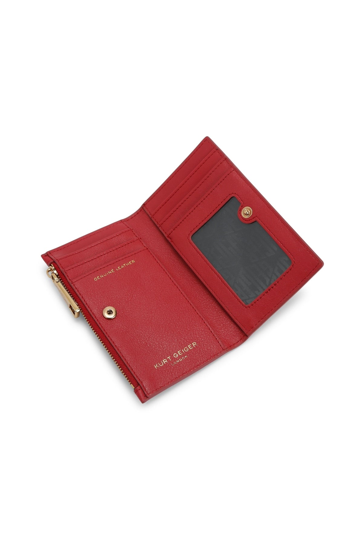 KURT GEIGER LONDON 5873059109K SLOANE BIFOLD WALLET en color ROJO (3)