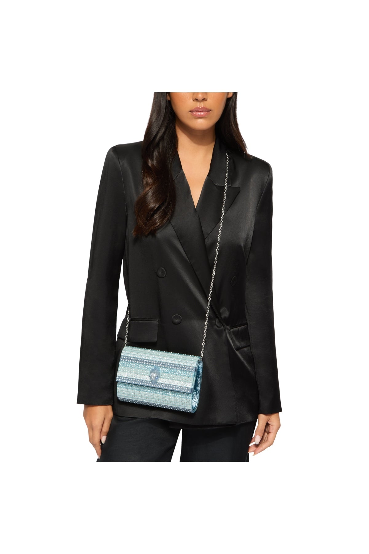 KURT GEIGER LONDON 8764083979K PARTY EAGLE CLUTCH DREN en color AZUL (1)