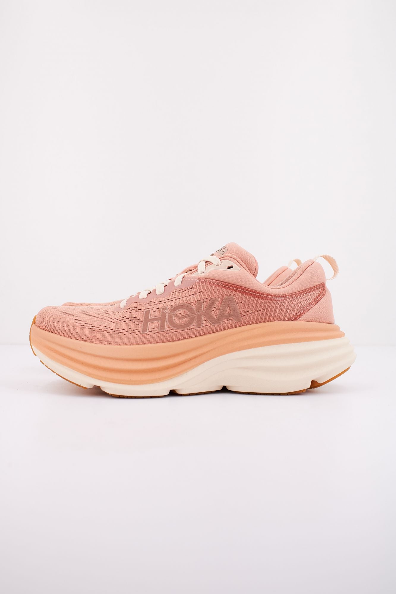 HOKA BONDI 8 en color ROSA (1)