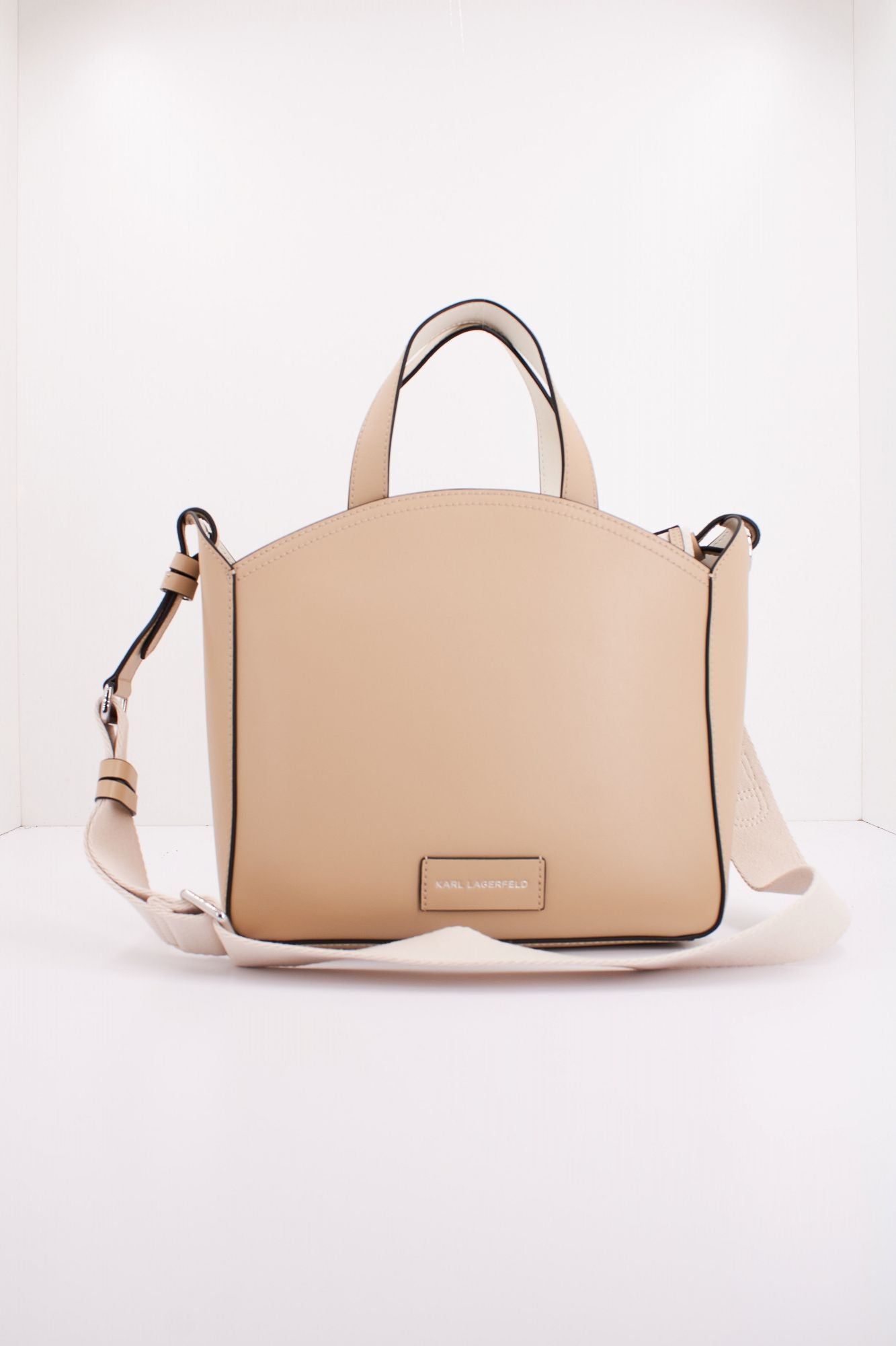 KARL LAGERFELD K CIRCLE SM TOTE PERFORATED en color BEIS (3)