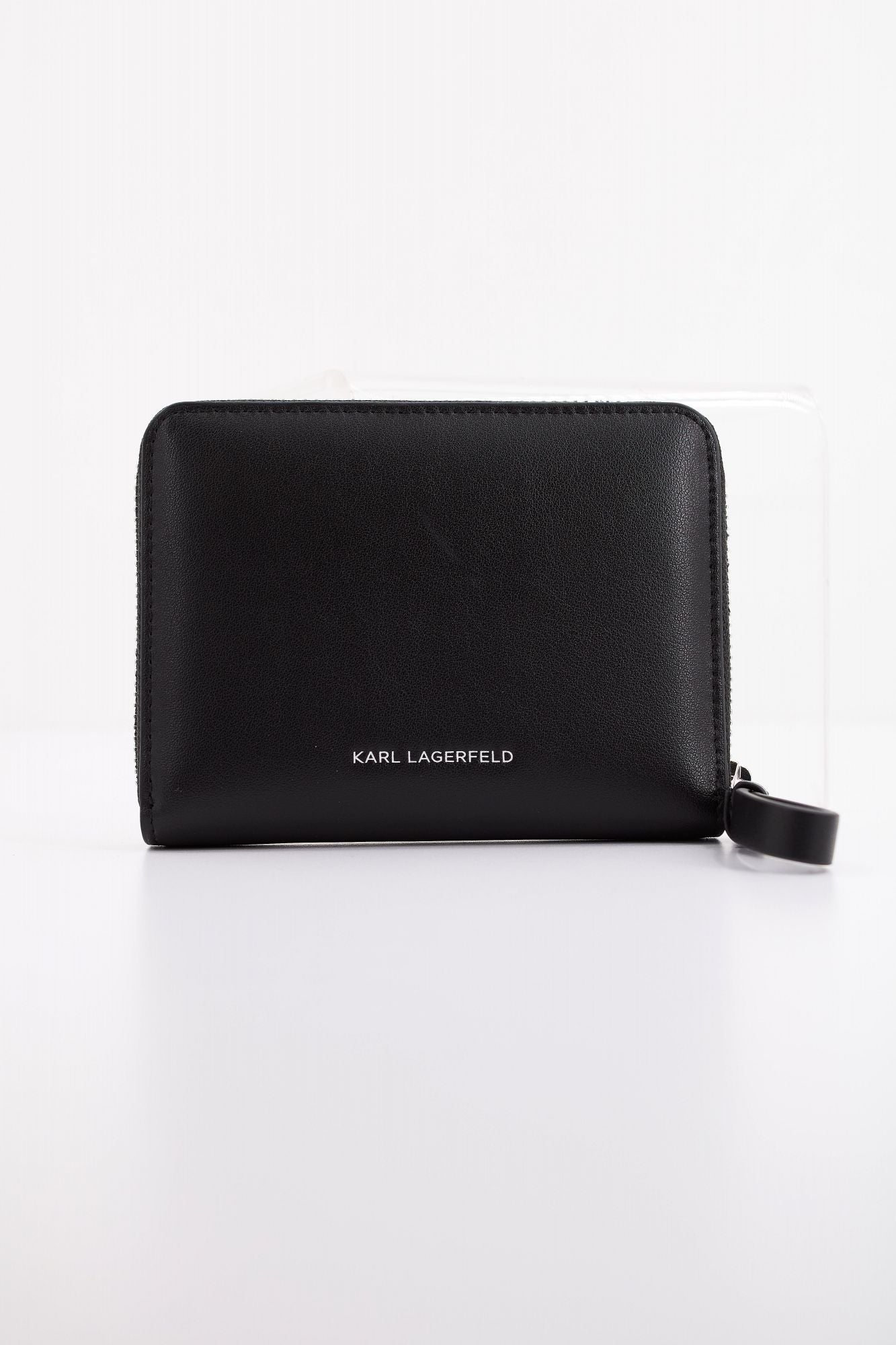 KARL LAGERFELD  K/CIRCLE SM ZIP WLLT PERF en color NEGRO (3)