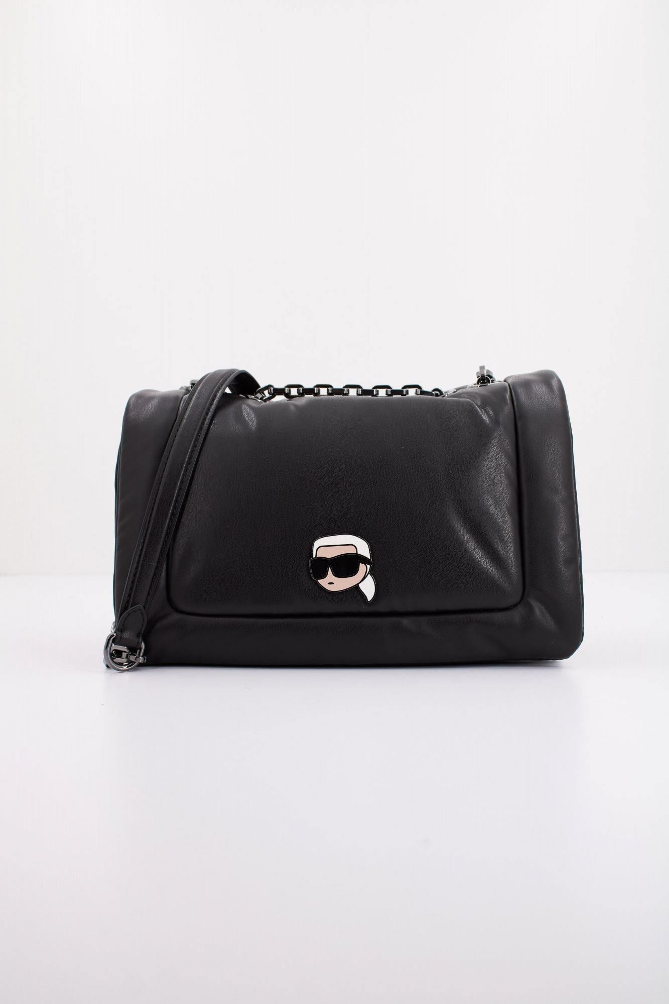 KARL LAGERFELD K/IKONIK 2.0 PUFFY PU SHB en color NEGRO (1)