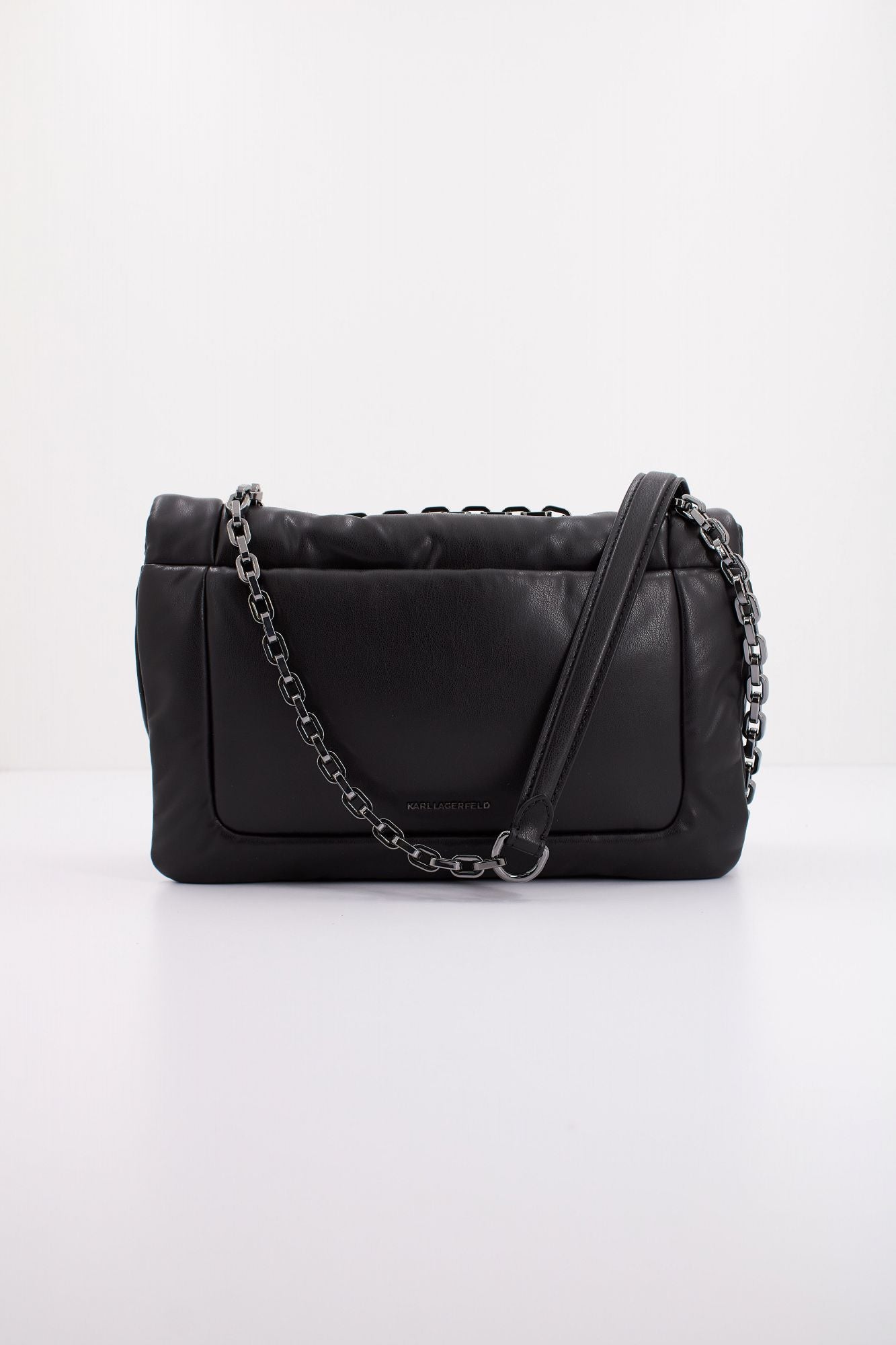 KARL LAGERFELD K/IKONIK 2.0 PUFFY PU SHB en color NEGRO (3)