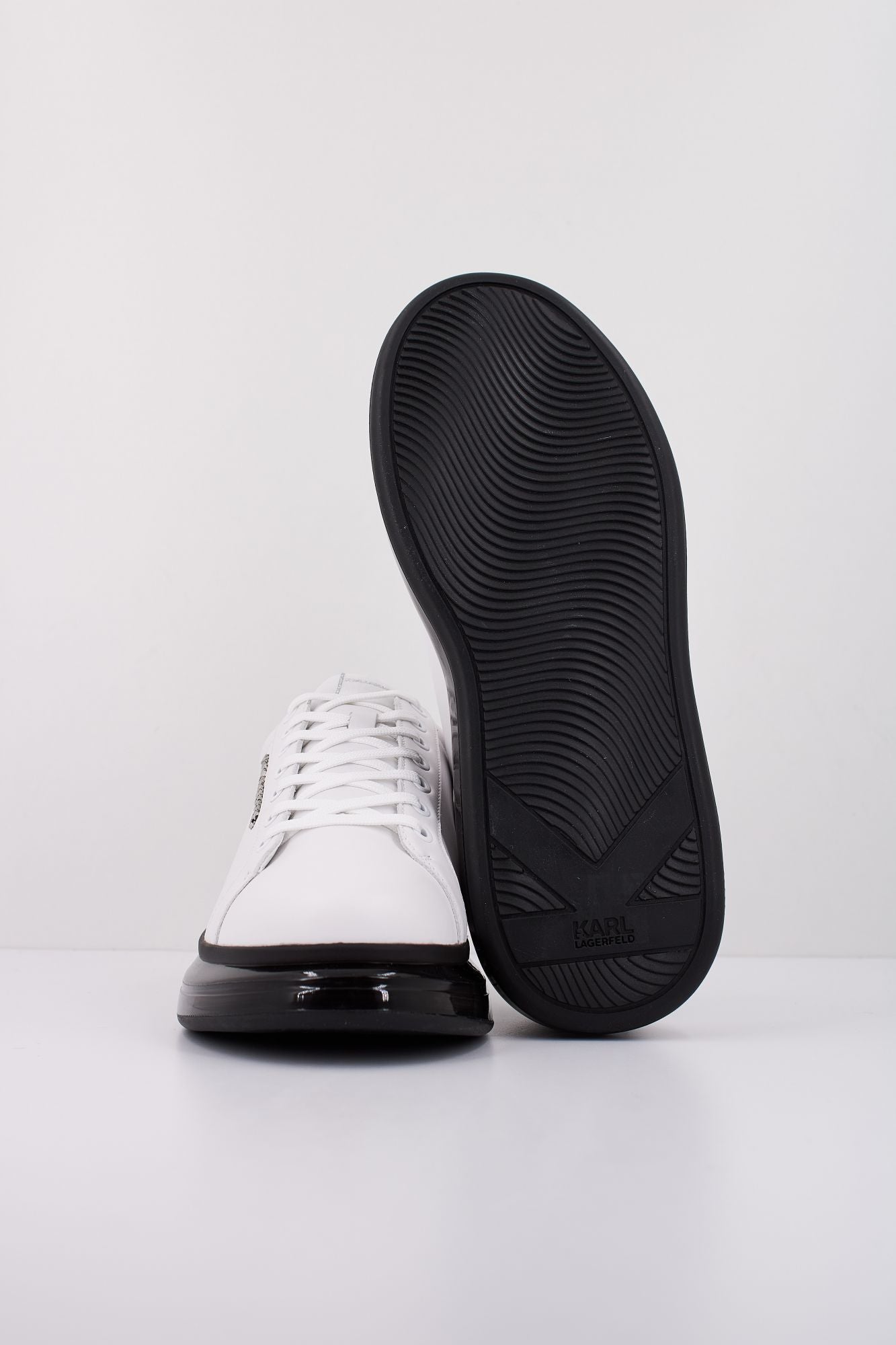 KARL LAGERFELD KAPRI KUSHION LO LACE LTHR en color BLANCO (4)