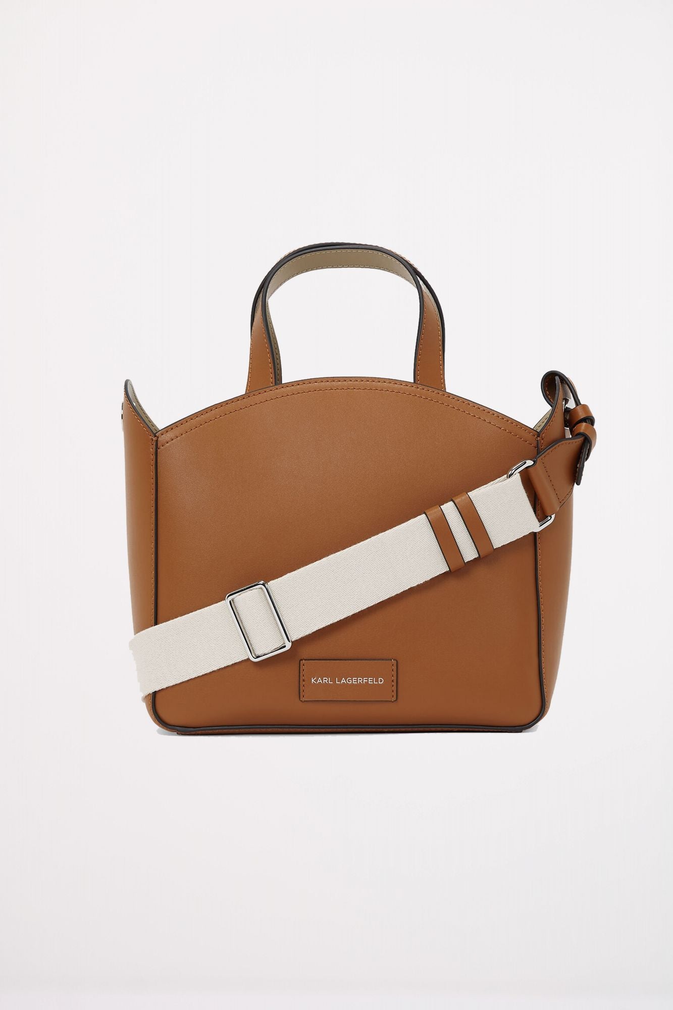 KARL LAGERFELD K CIRCLE SM TOTE PERFORATE en color MARRON (2)