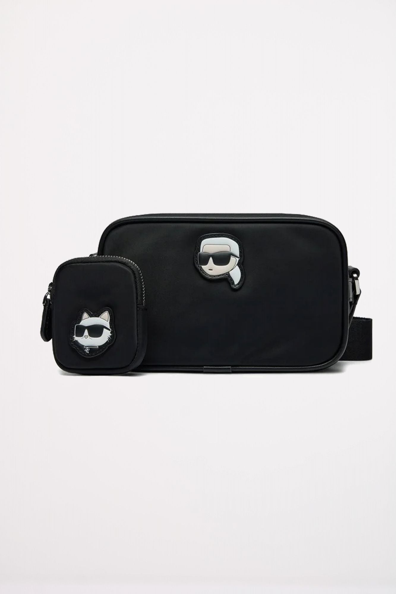 KARL LAGERFELD IKON NYLON CAMERA BAG en color NEGRO (1)