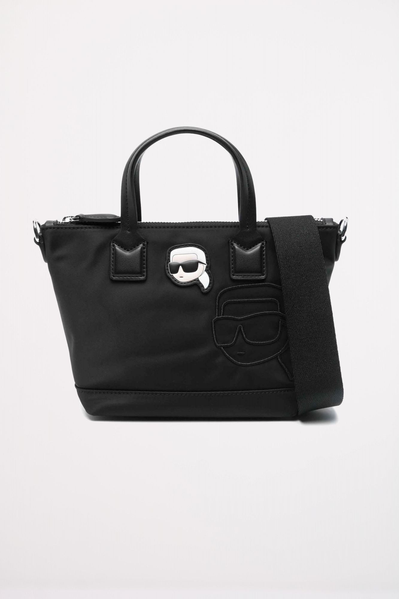 KARL LAGERFELD IKON NYLON NFT SM TOTE en color NEGRO (1)