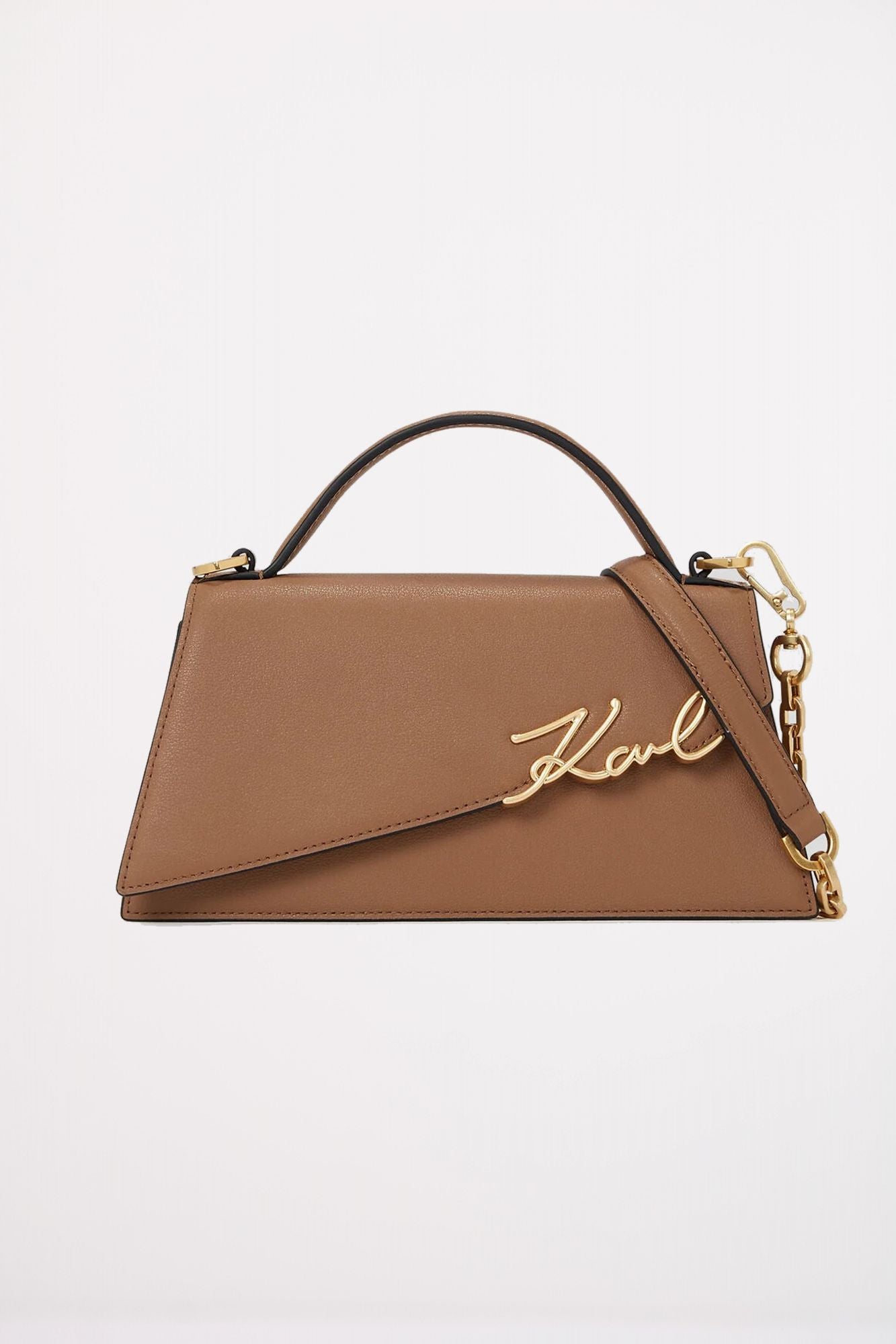 KARL LAGERFELD SIGNATURE SLIM CROSSBODY en color MARRON (1)