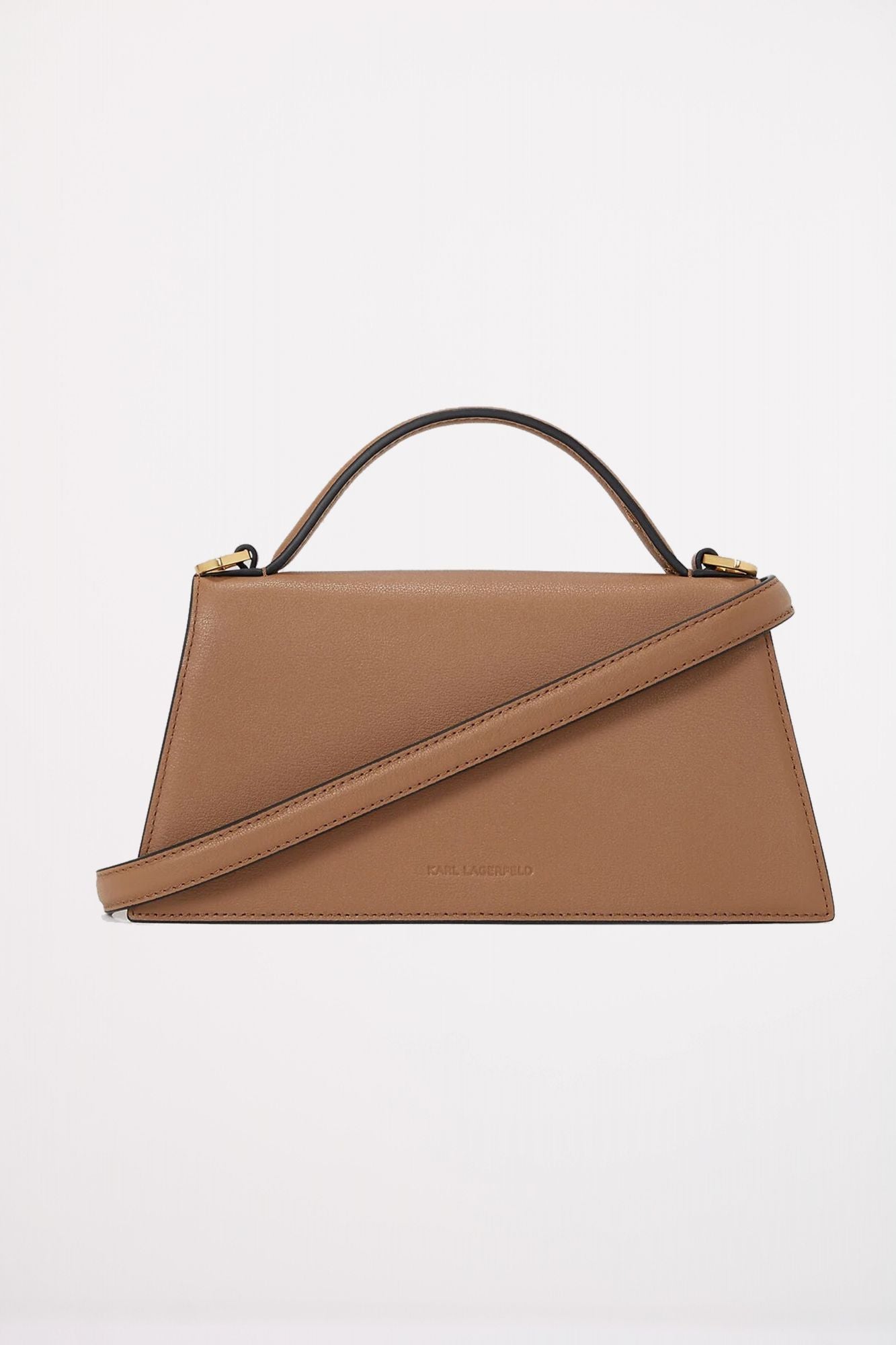 KARL LAGERFELD SIGNATURE SLIM CROSSBODY en color MARRON (2)
