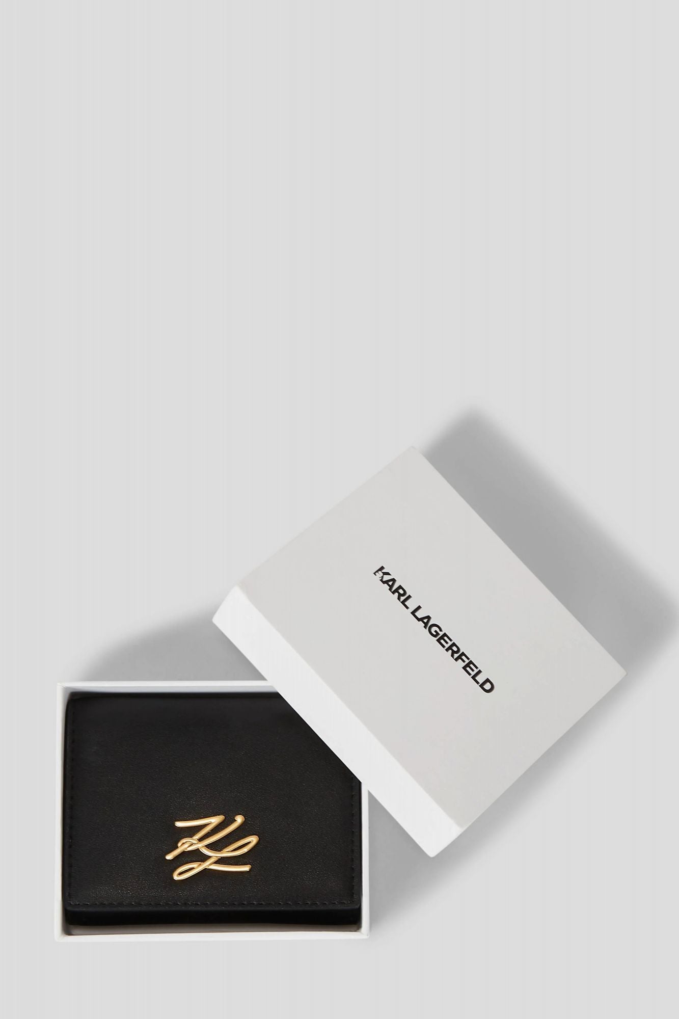 KARL LAGERFELD K AUTOGRAPH TRIFOLD WALLET en color NEGRO (4)