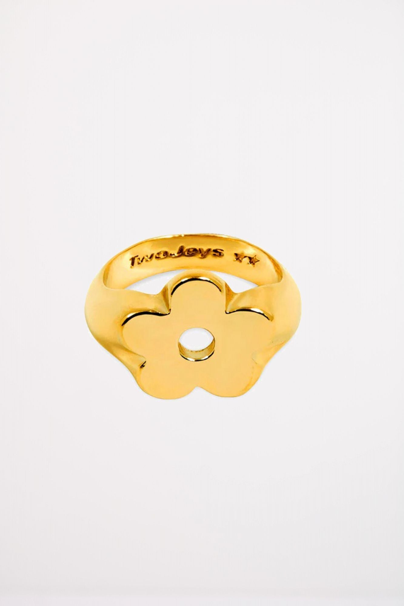 TWOJEYS  FLOWER RING en color ORO (3)