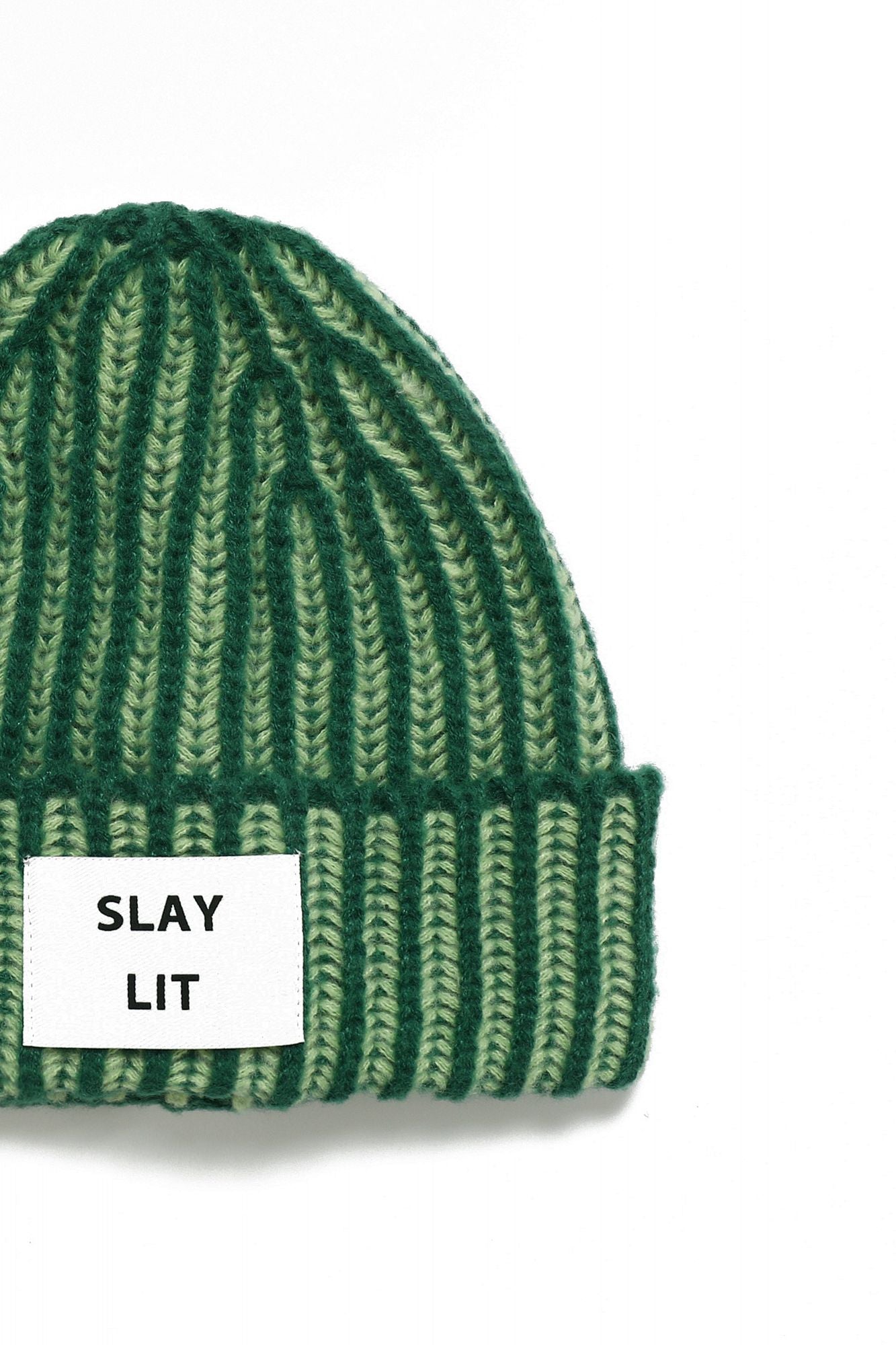 VERB TO DO HAT STAY LIT en color VERDE (2)