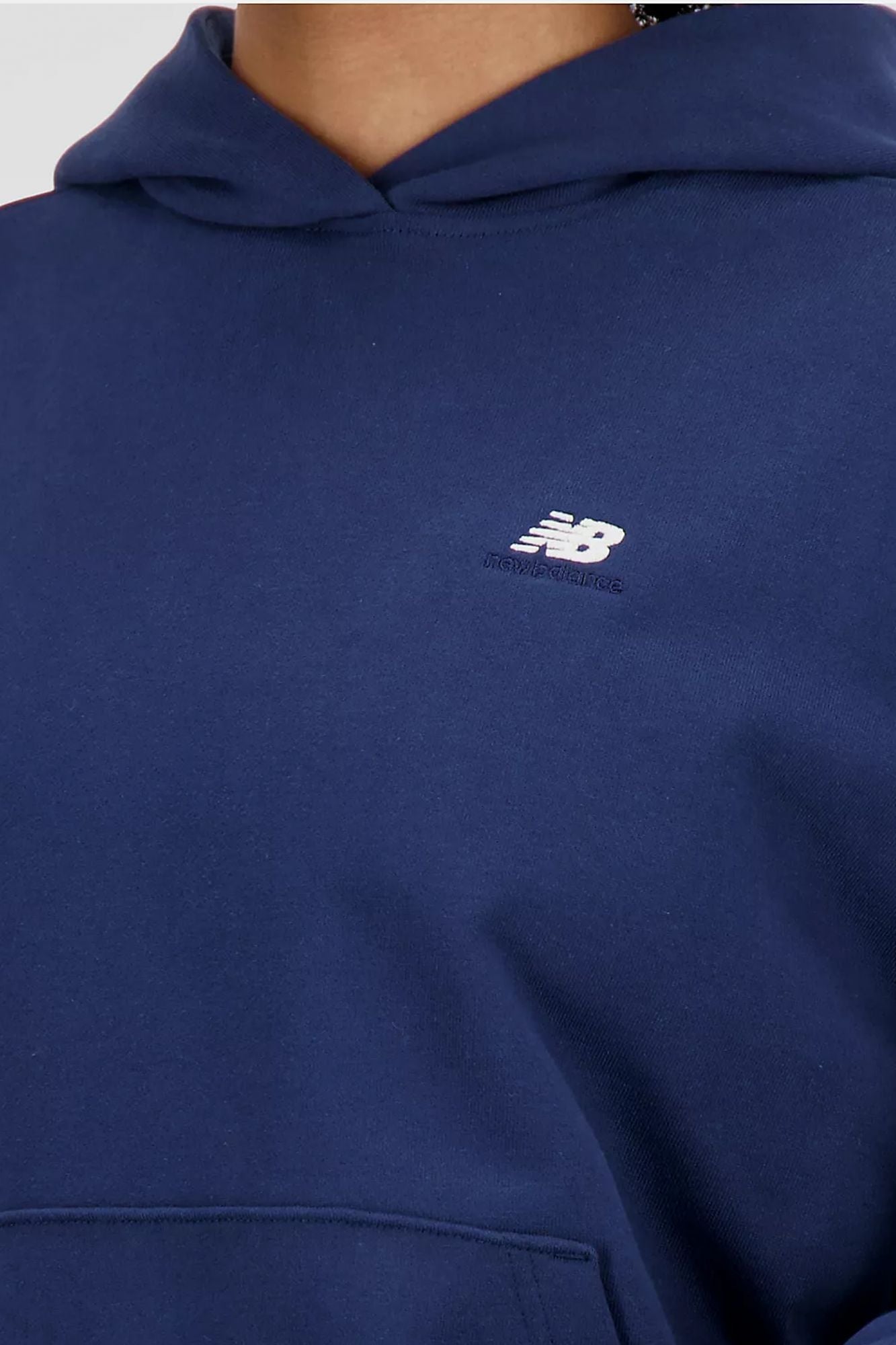 NEW BALANCE SPORT ESSENTIALS PREMIUM FLEECE HOODIE en color AZUL (4)