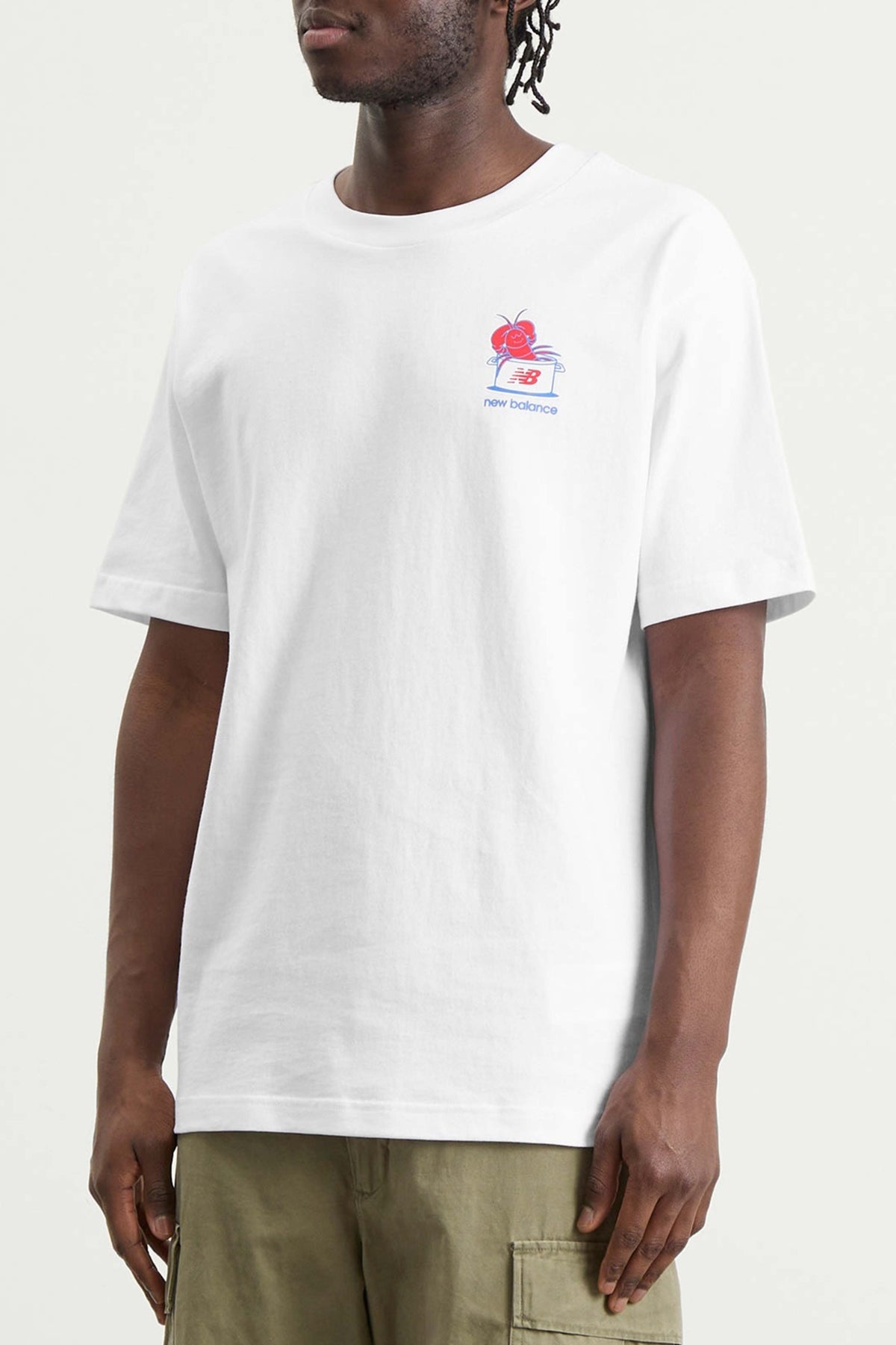 NEW BALANCE CAMISETA LOB RL en color BLANCO (2)
