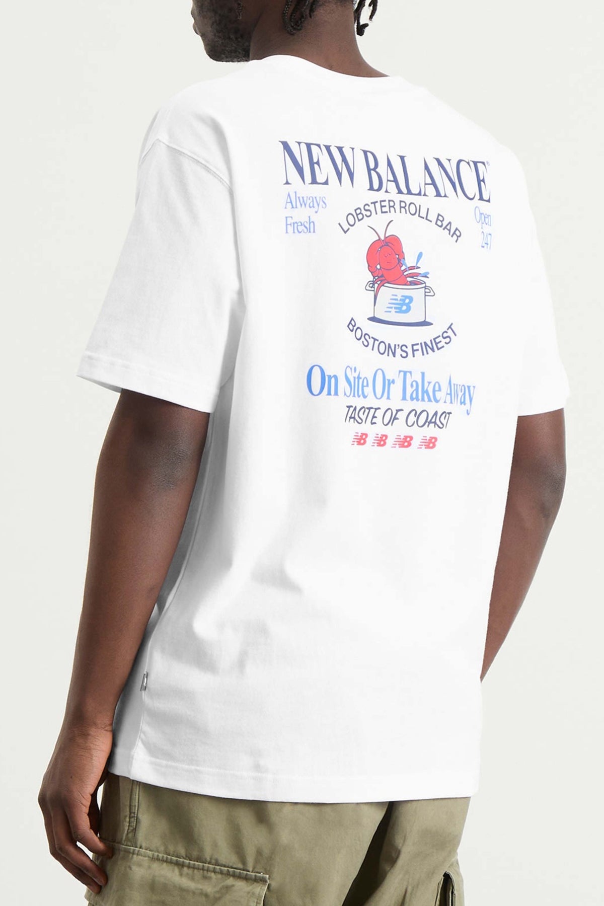 NEW BALANCE CAMISETA LOB RL en color BLANCO (3)